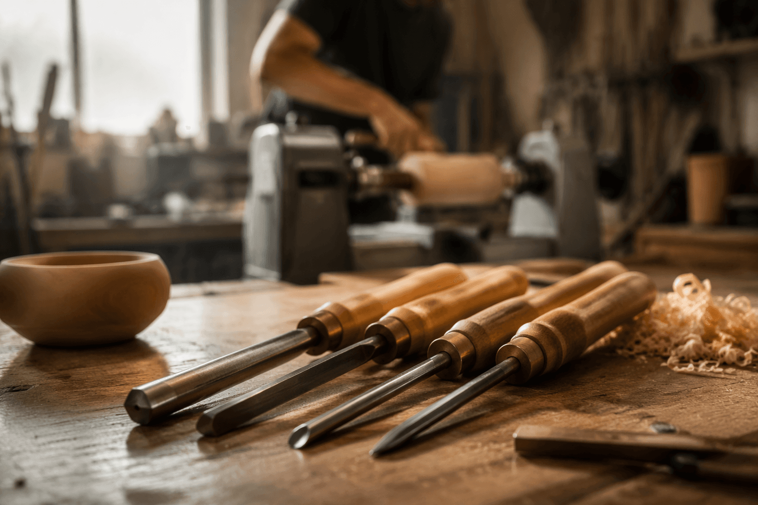 Woodturning beginners need these four essential lathe tools first