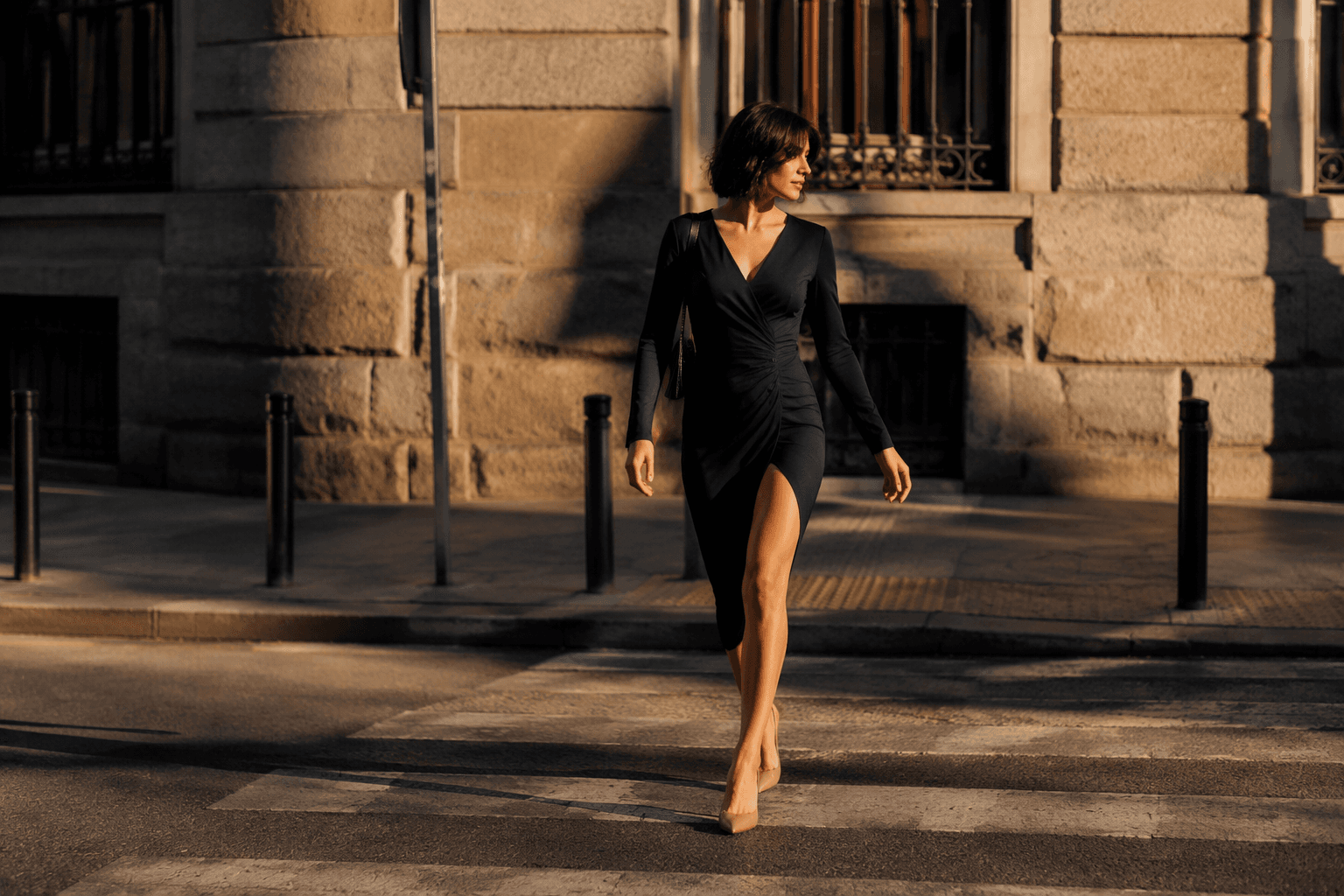 How petite rectangle shapes use dresses to create definition