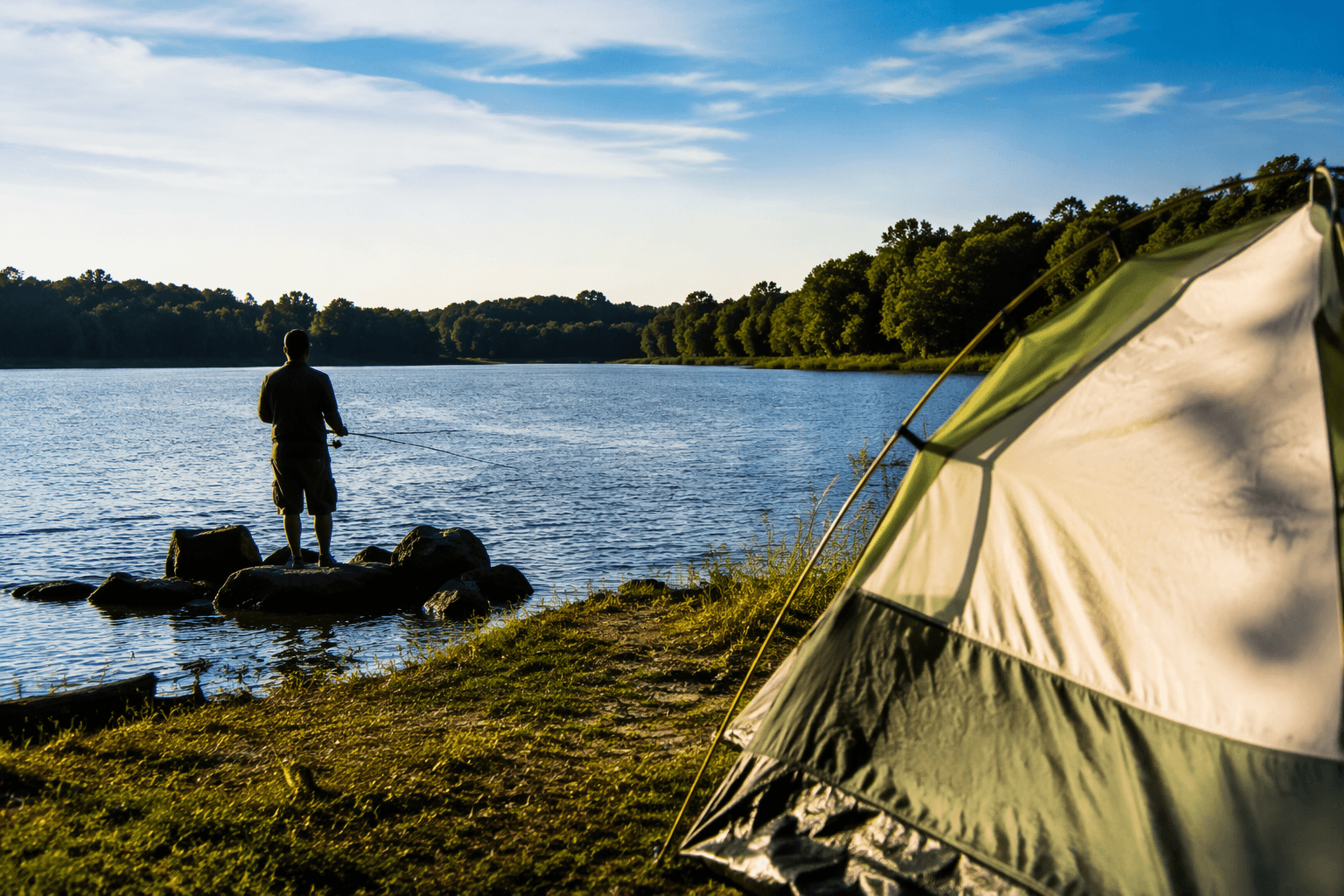 Lake Jacksonville offers fishing, camping and trails in Morgan County