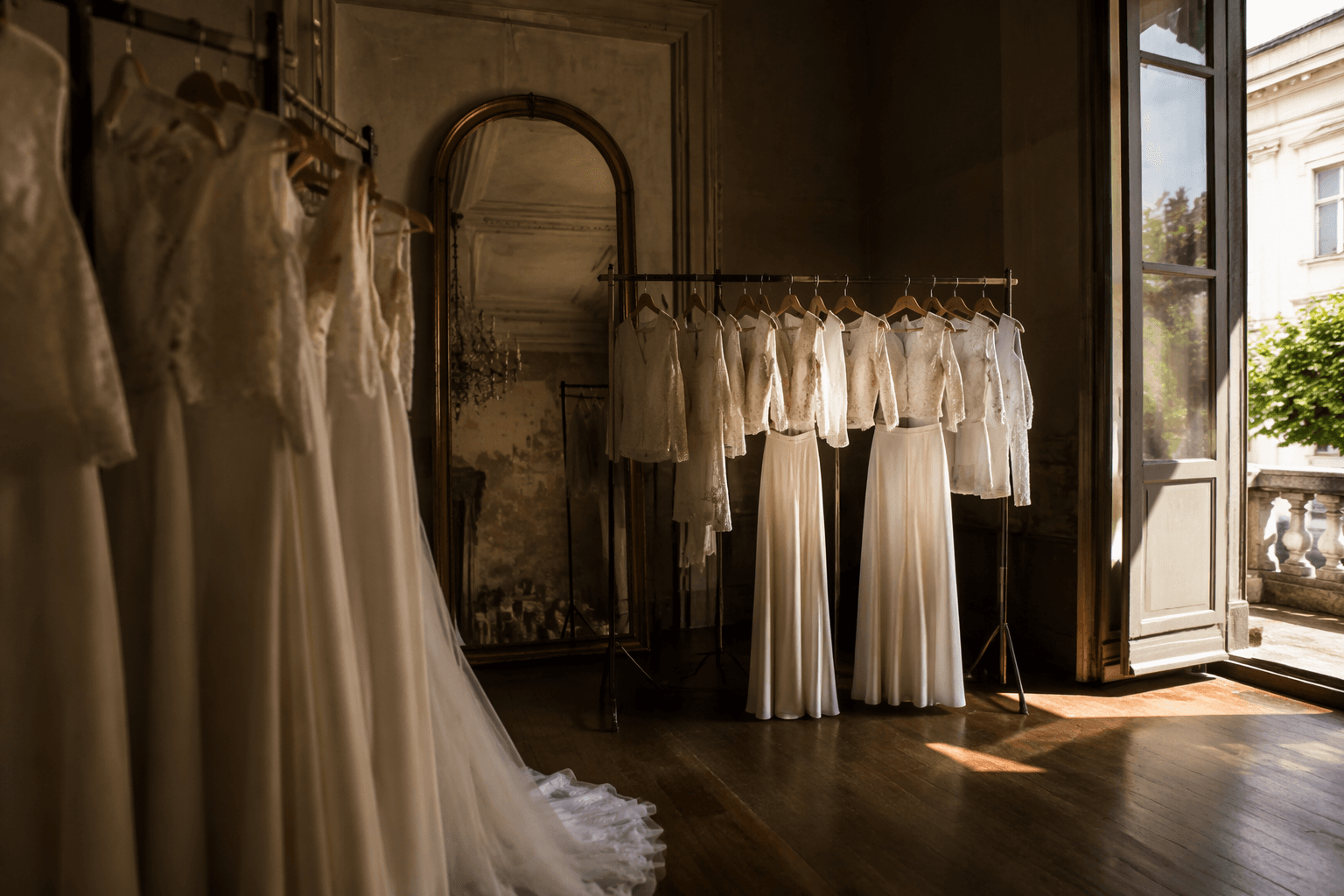 Bridal separates let brides build custom looks piece by piece