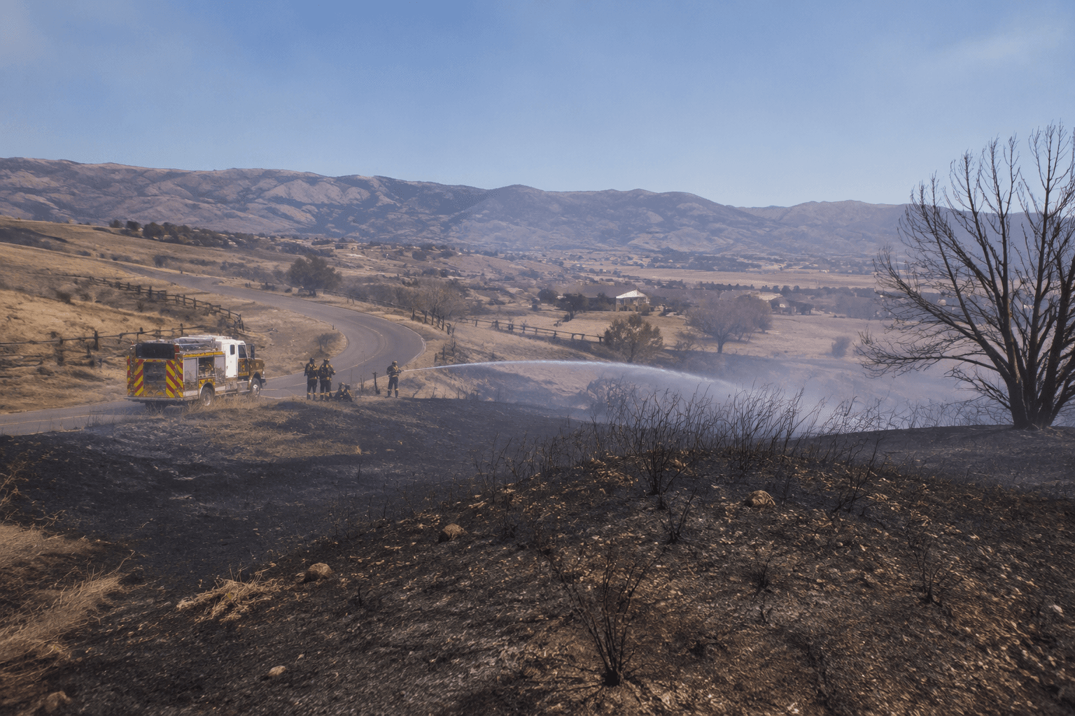 Brush fire in Douglas County contained, no homes threatened