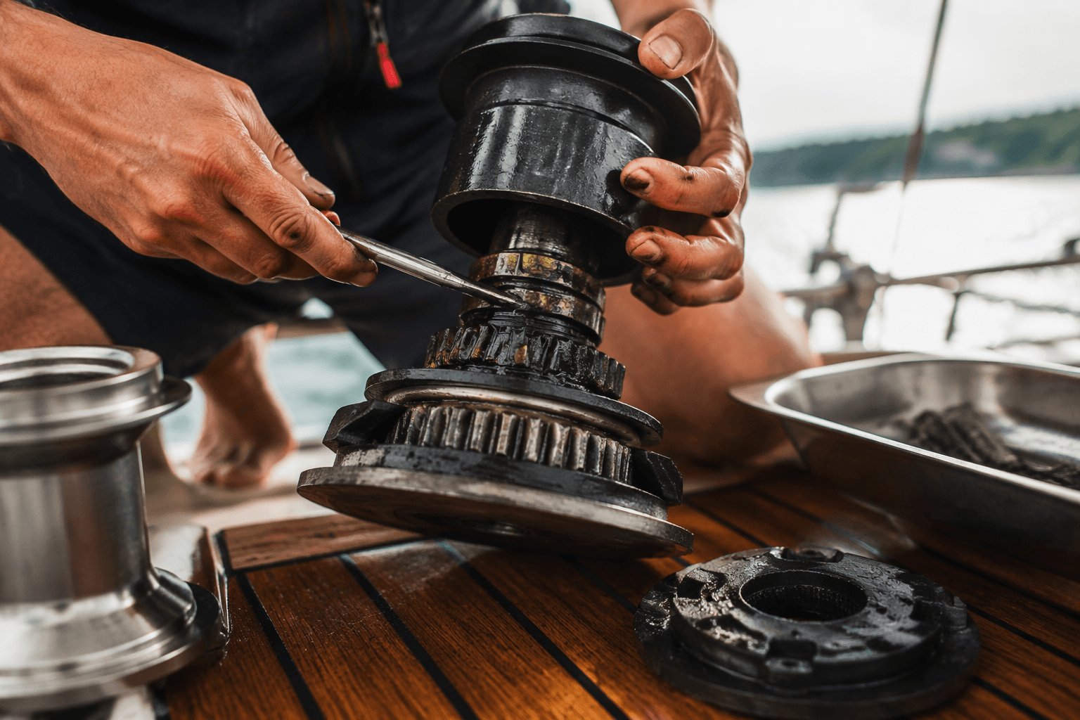 How to service a sailboat winch for smooth, reliable sailing