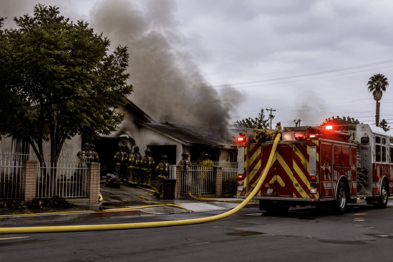 Yuma firefighters, police respond to house fire on West 15th Street