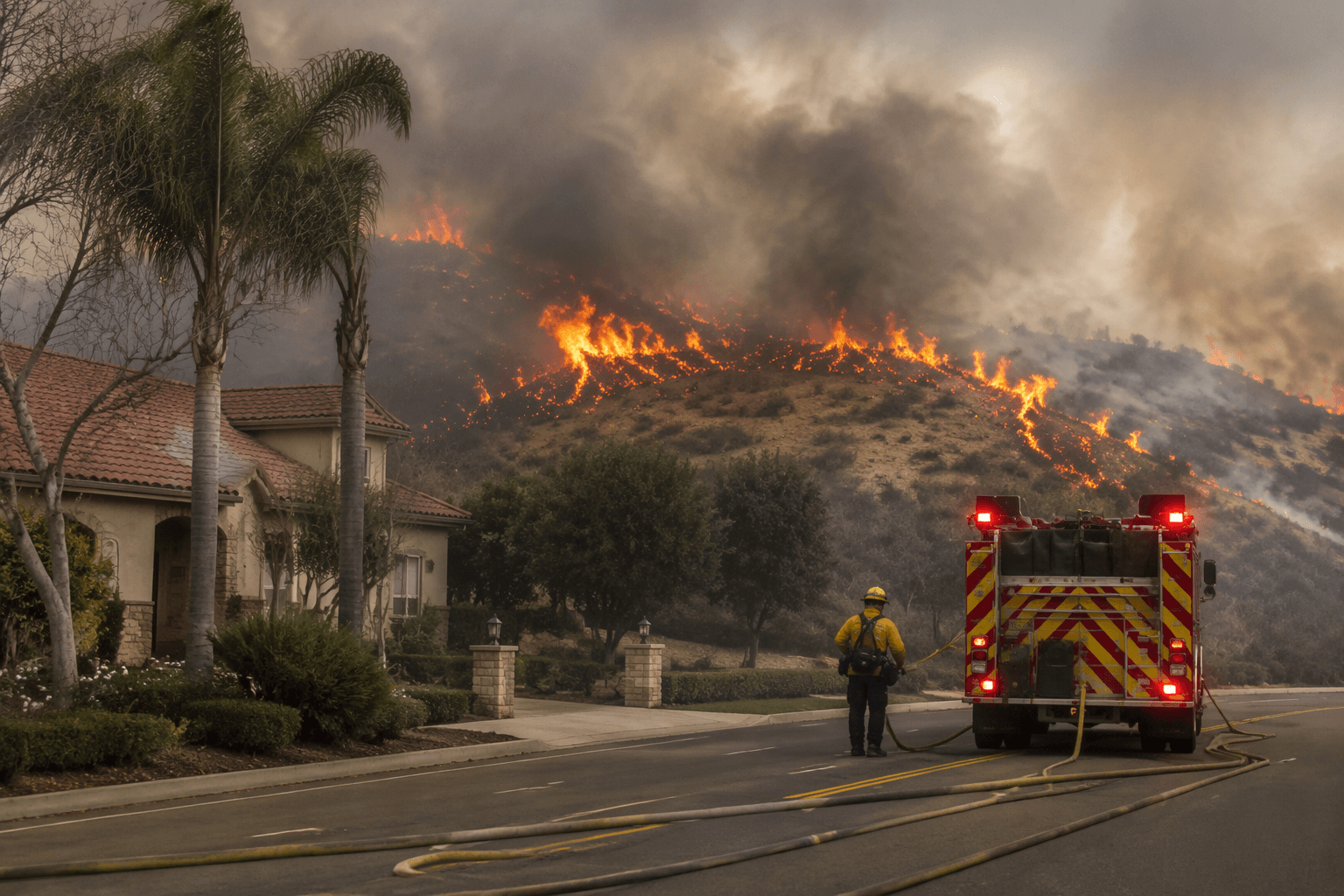 Two-alarm Fresno vegetation fire burns three acres, forces evacuations