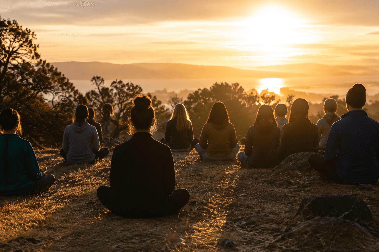 East Bay Meditation Center offers gentle outdoor morning meditation session