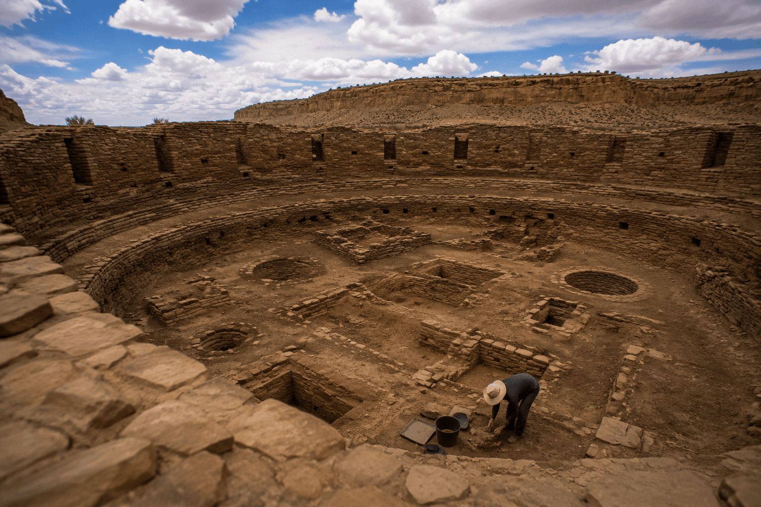 Video shows kiva restoration at Aztec Ruins National Monument