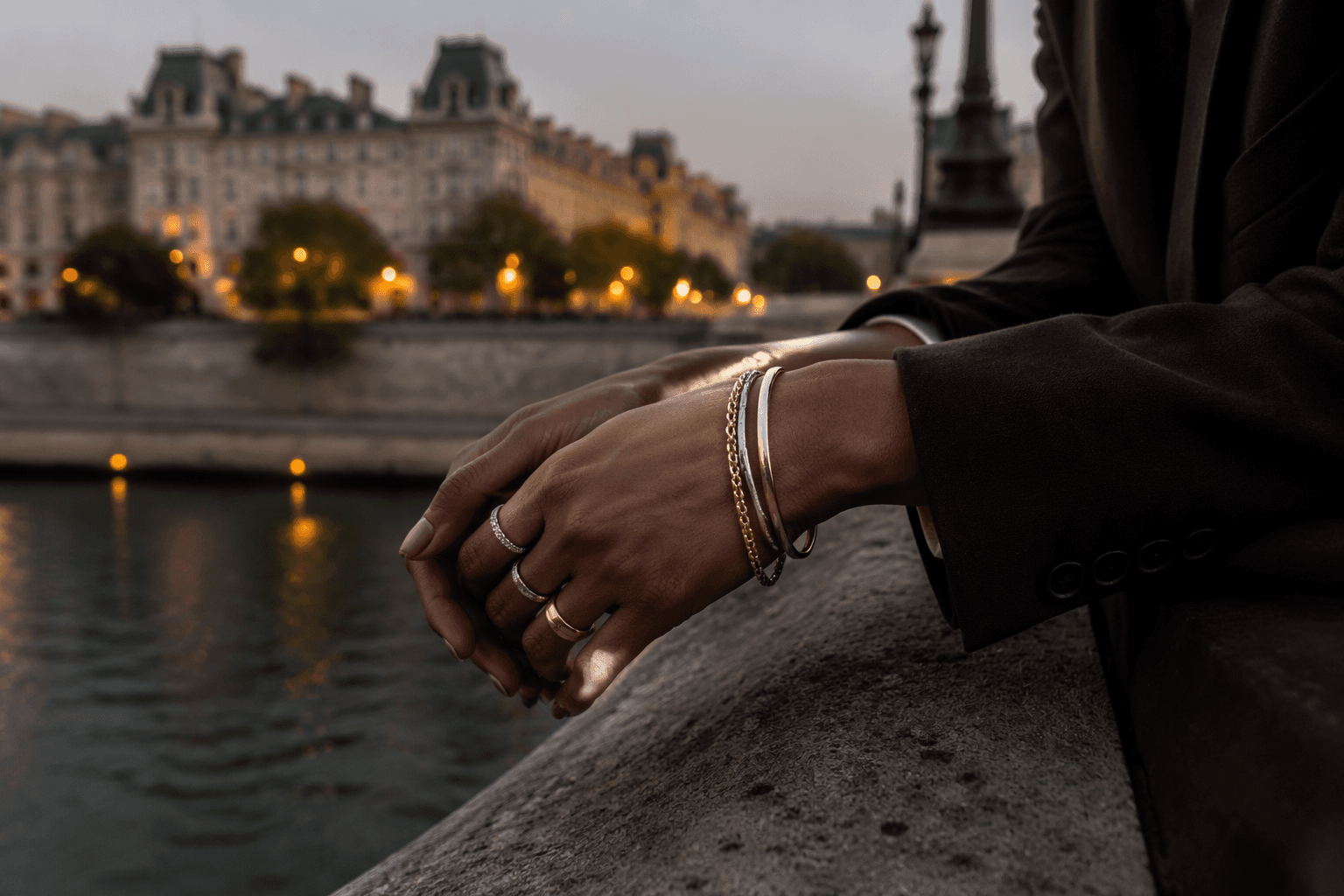 Mixed metals make jewelry layering feel polished and modern