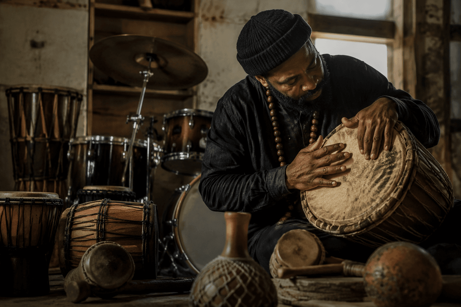 Drums through history, from ancient membranophones to modern kits