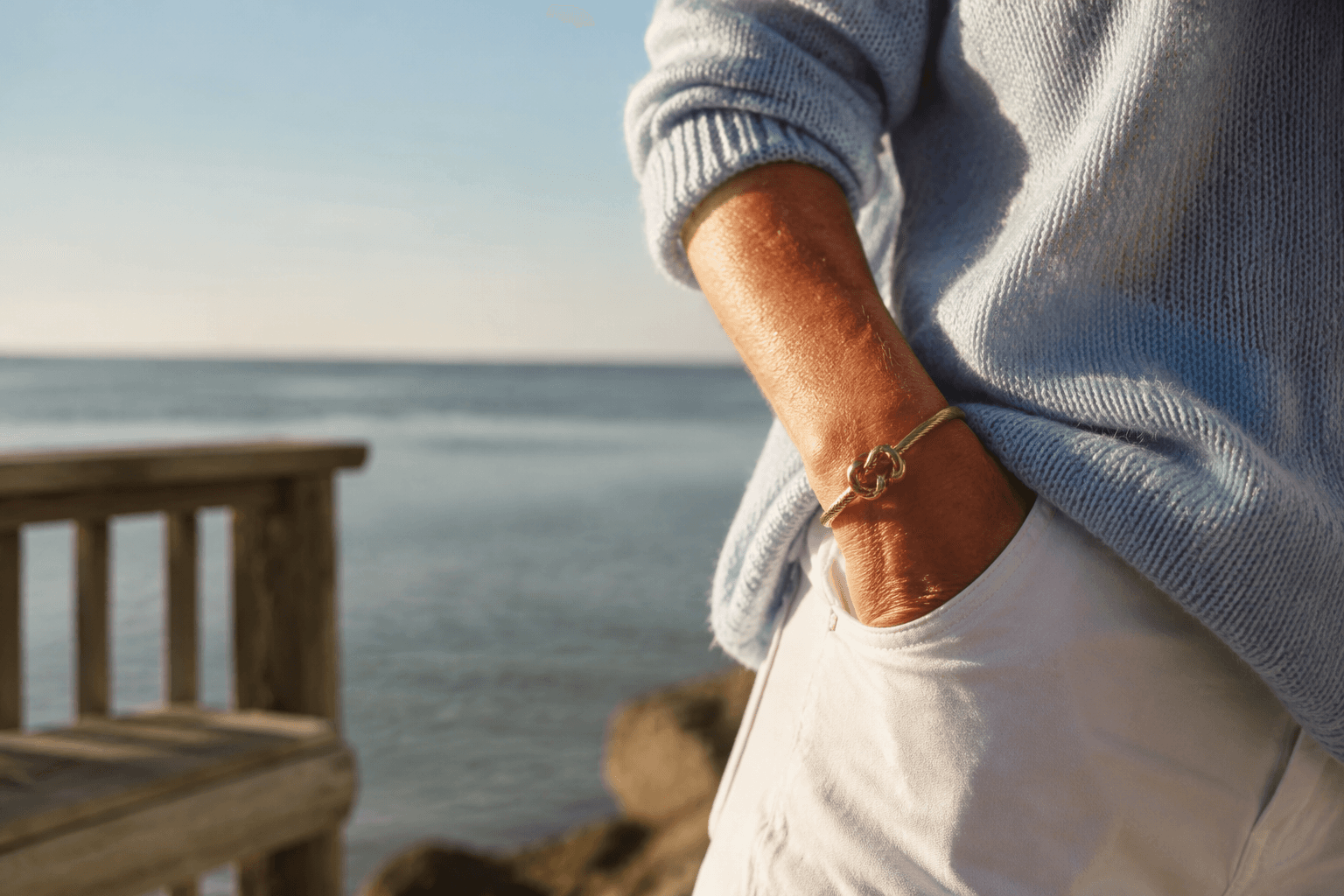 The Cape Cod bracelet, coastal grandmother style's original finishing touch
