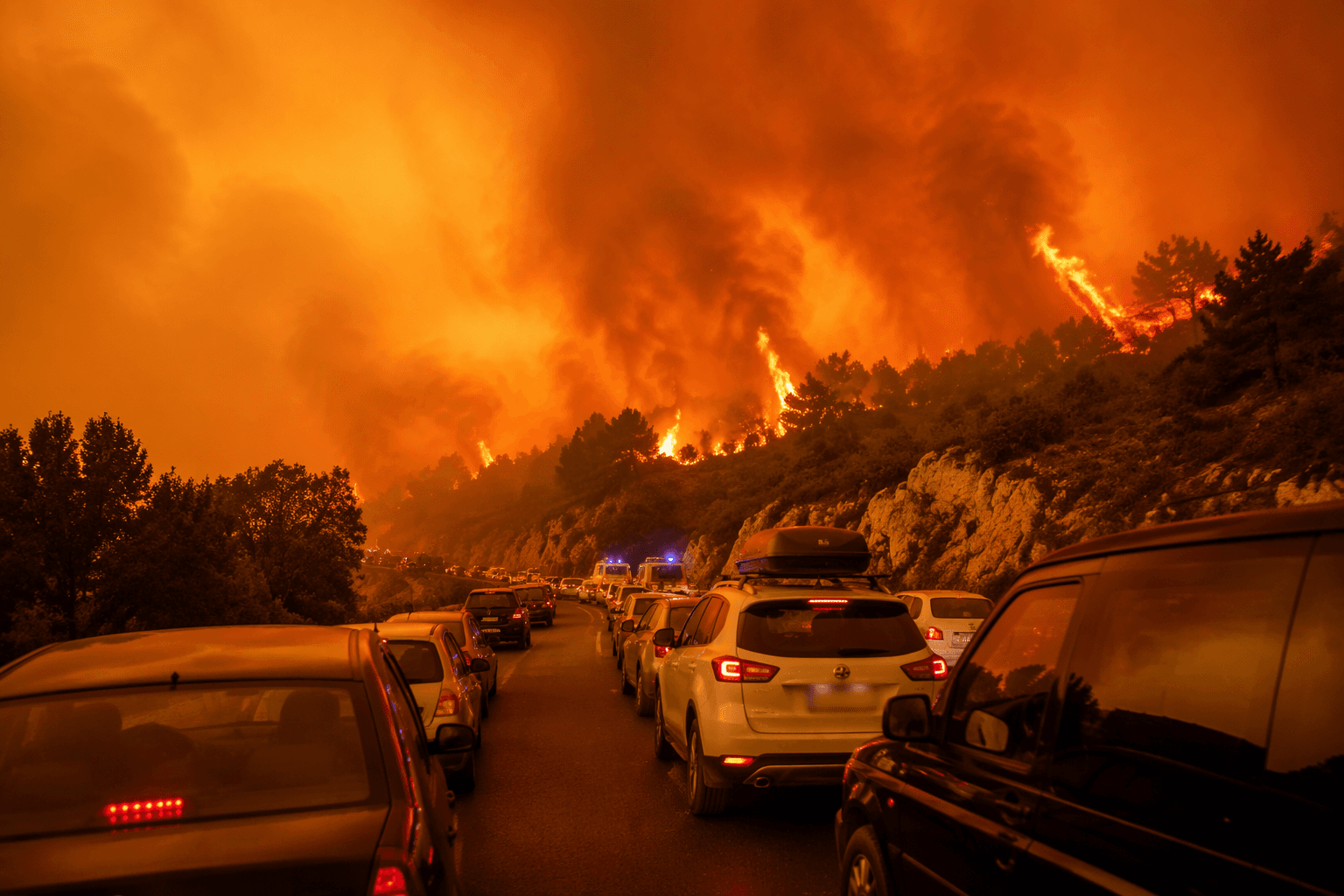 Wildfires force mass evacuations across France and Spain