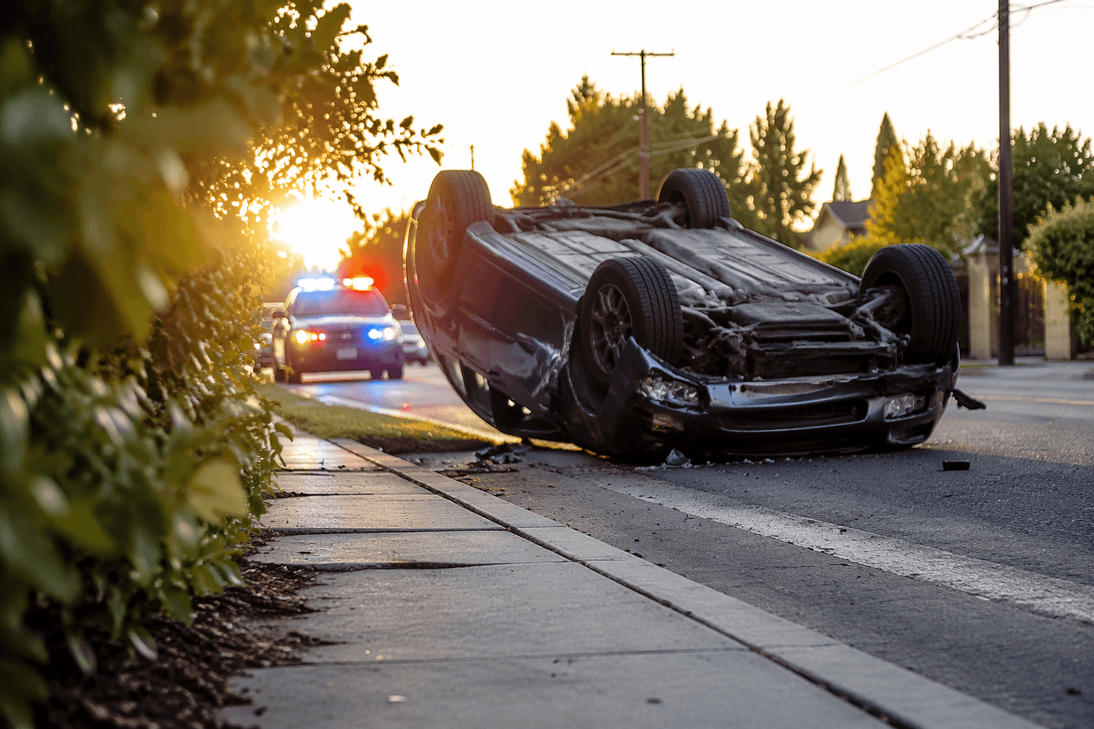 83-year-old man hospitalized after Fresno rollover crash