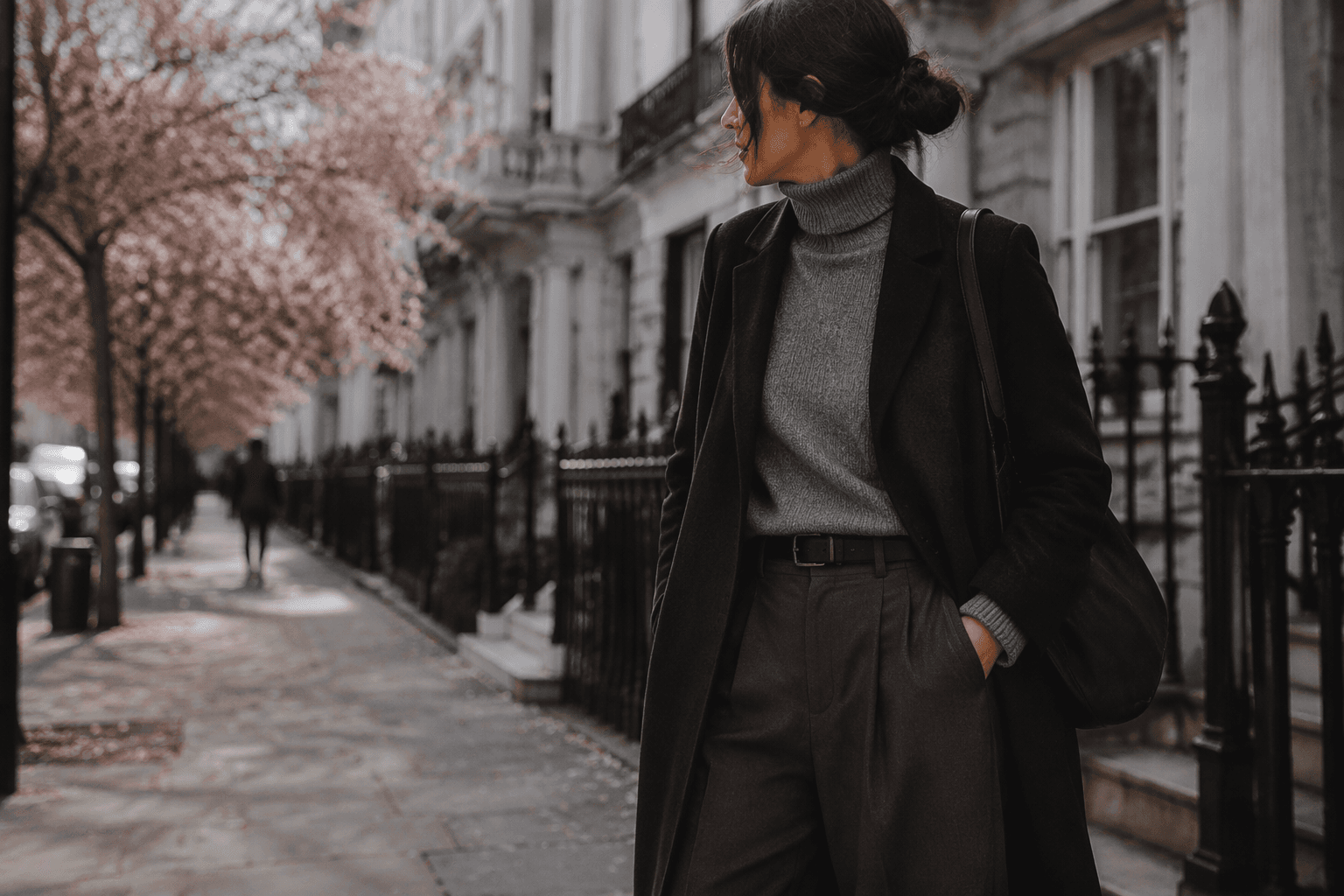 Dark Autumn capsule wardrobe ideas for an early spring transition