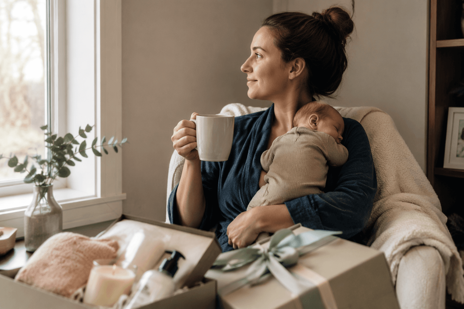 Thoughtful holiday gifts for new moms, from self-care to subscriptions