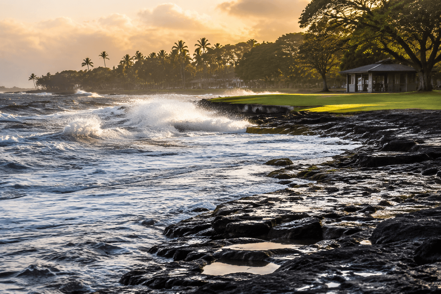 High surf closes Keaukaha beach parks in Hilo, county warns