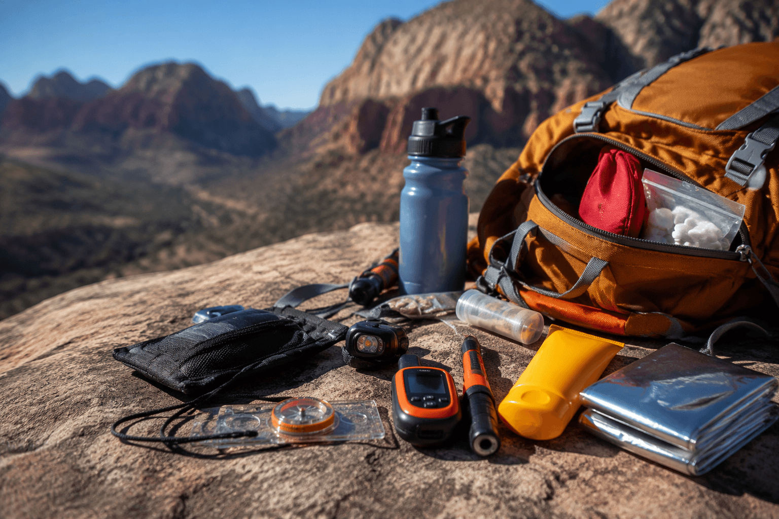 Southwest adventure trips need the Ten Essentials for desert safety