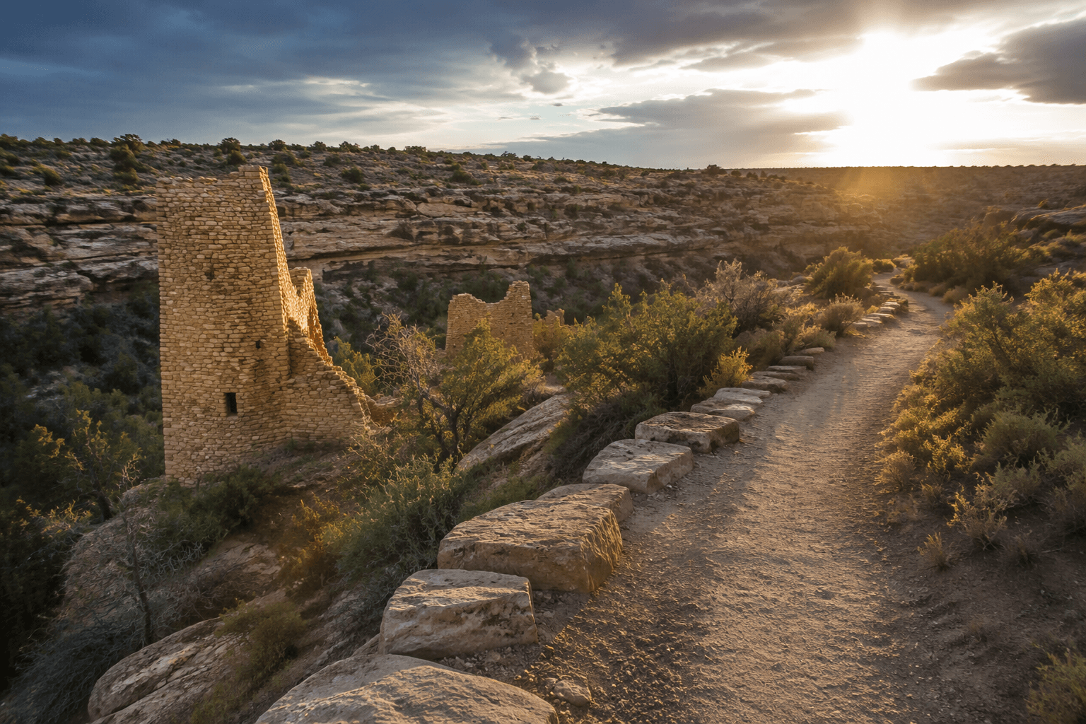 Hovenweep hiking page guides visitors through ancient tower country