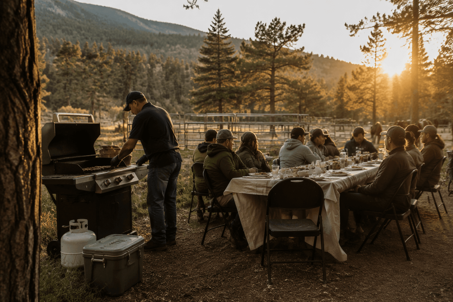 Stable owners host barbecue to thank youth trail crews