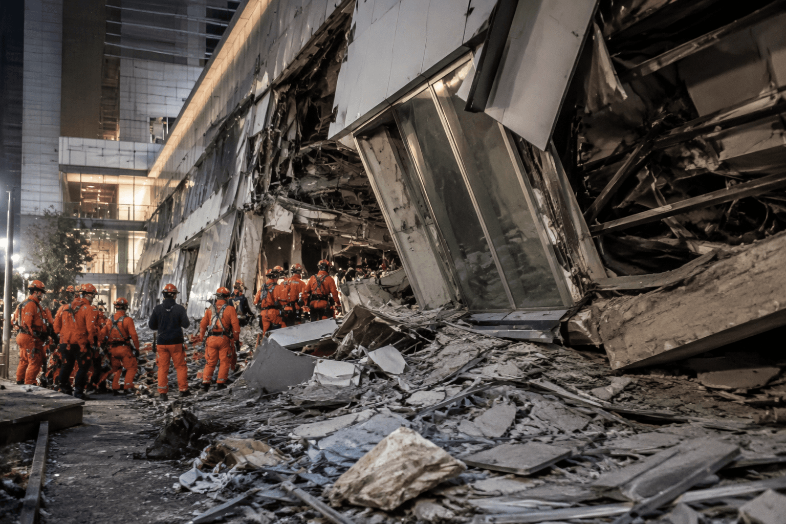 Rescue teams race to free people trapped after Japan earthquake
