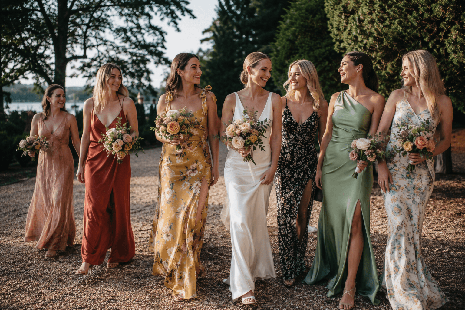 25 unique bridesmaid dresses from real weddings to inspire style