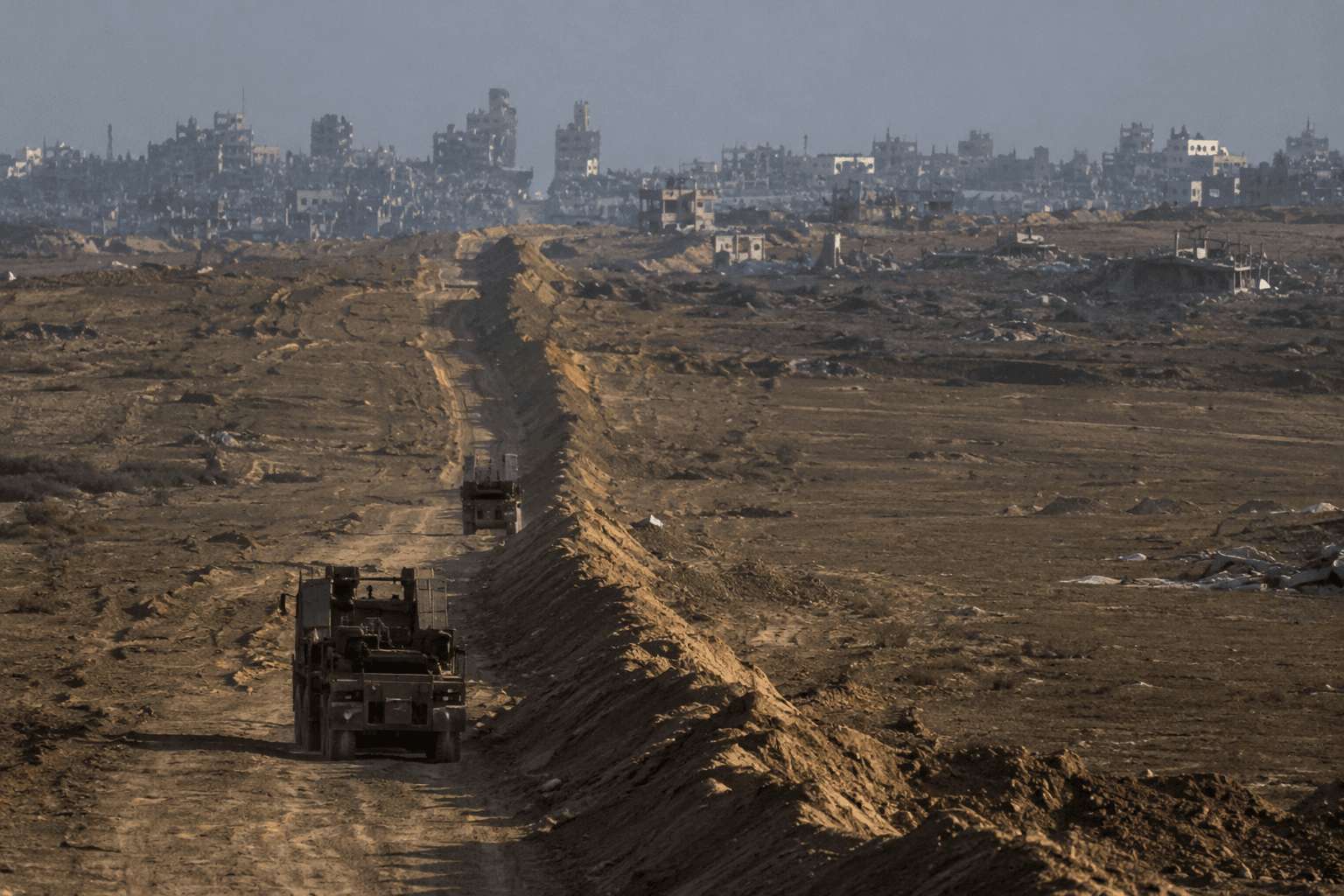Israel builds giant barrier inside Gaza, fueling border fears