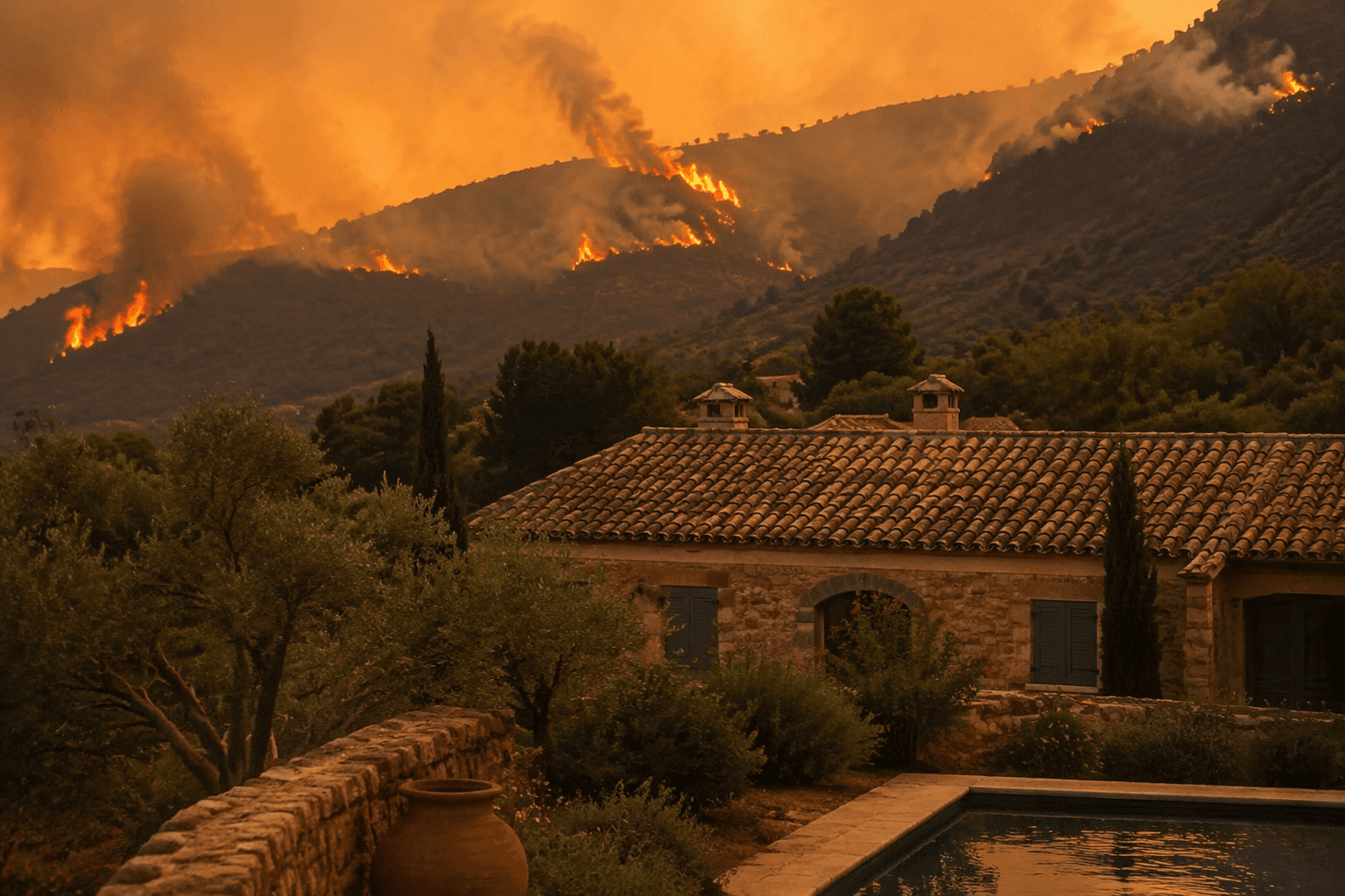 Clooneys evacuate France home as wildfires threaten Provence town