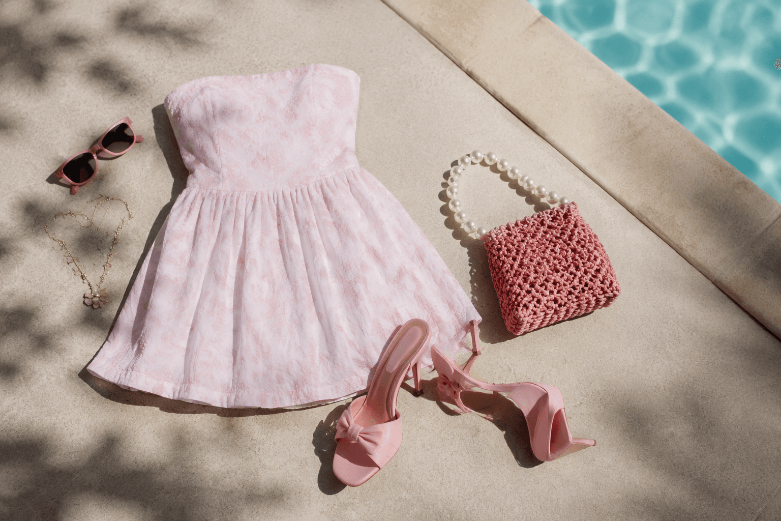Tyla’s pink heels turn a babydoll dress into a late-summer trend