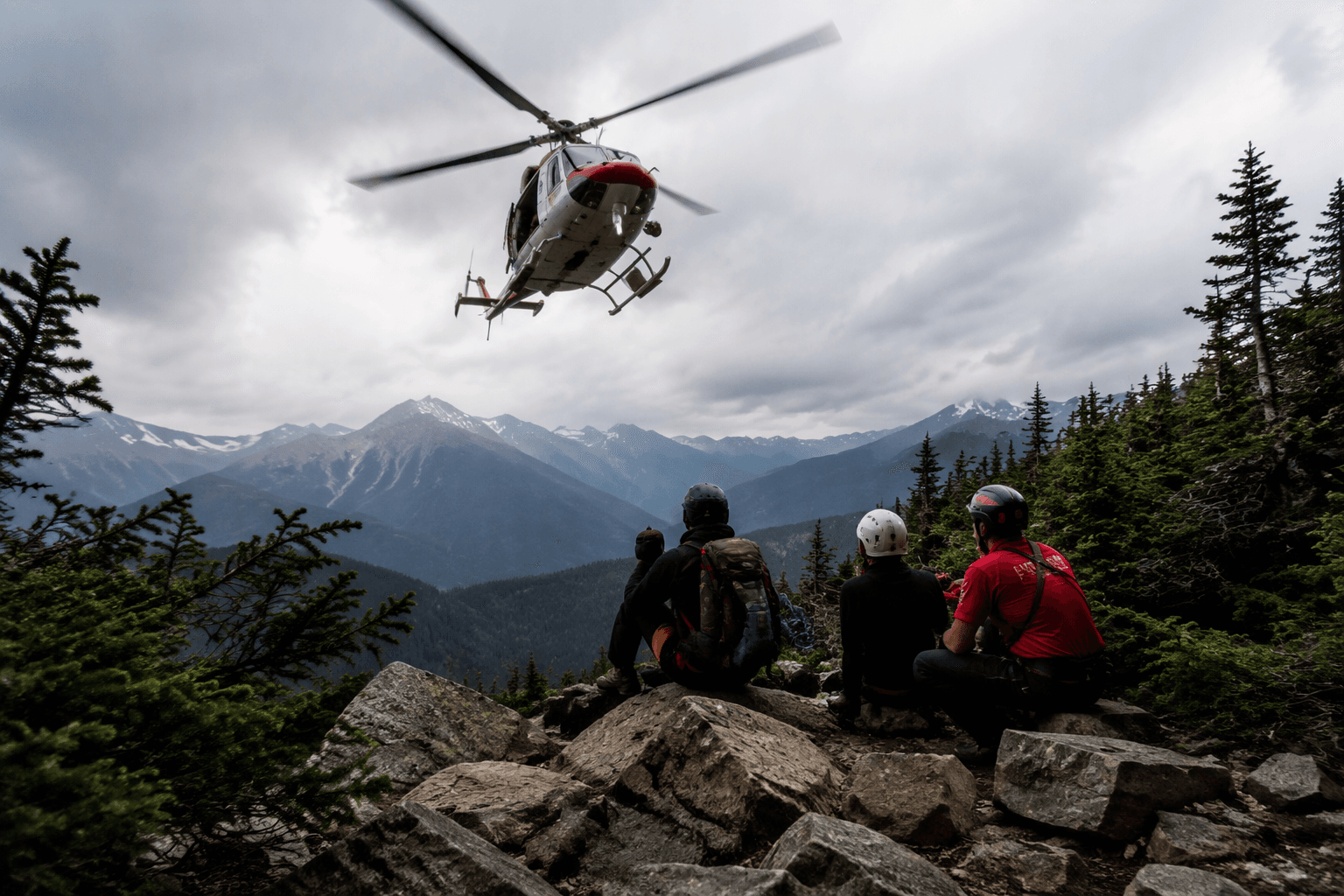 Helicopter rescue saves three teens stranded on British Columbia trail