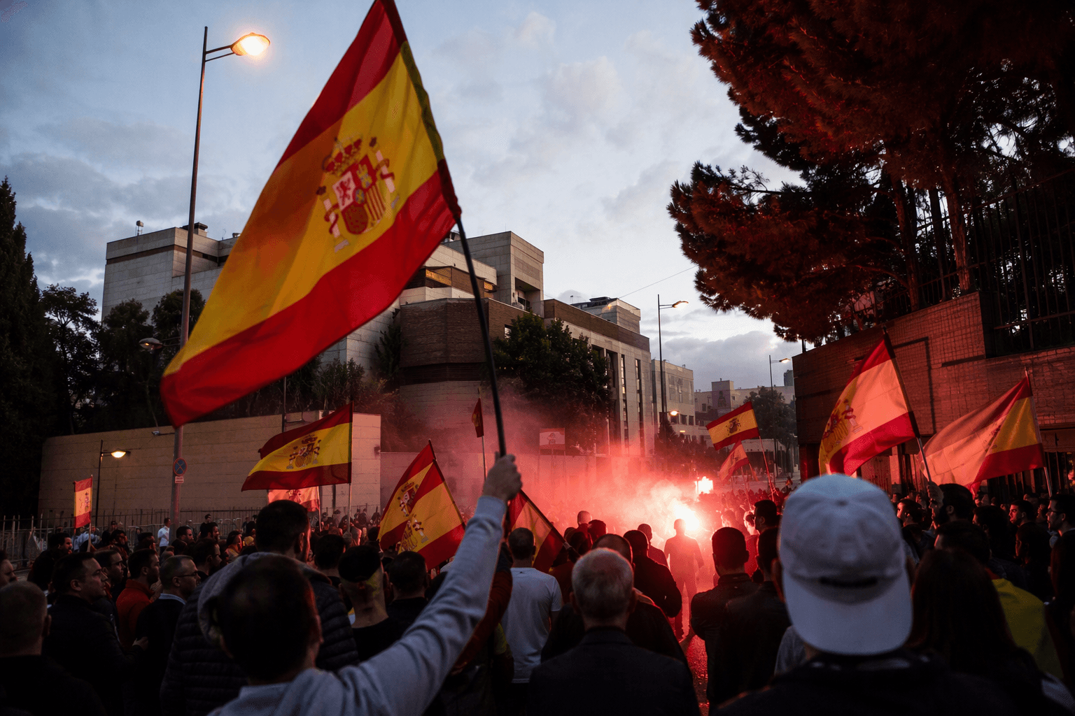 Anti-immigration protesters rally in Madrid over Ceuta migrant surge