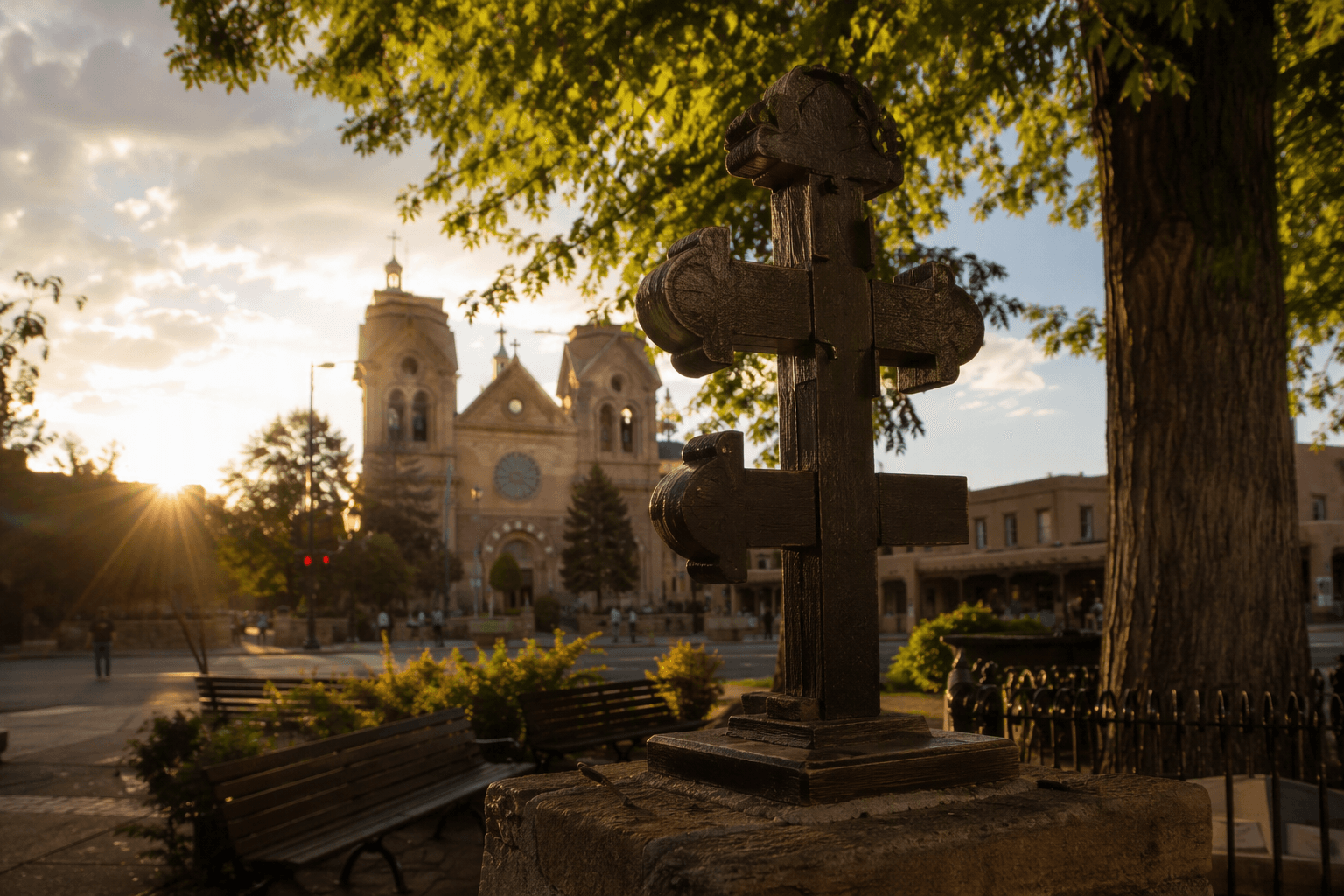 Santa Fe Plaza reflects centuries of layered local history