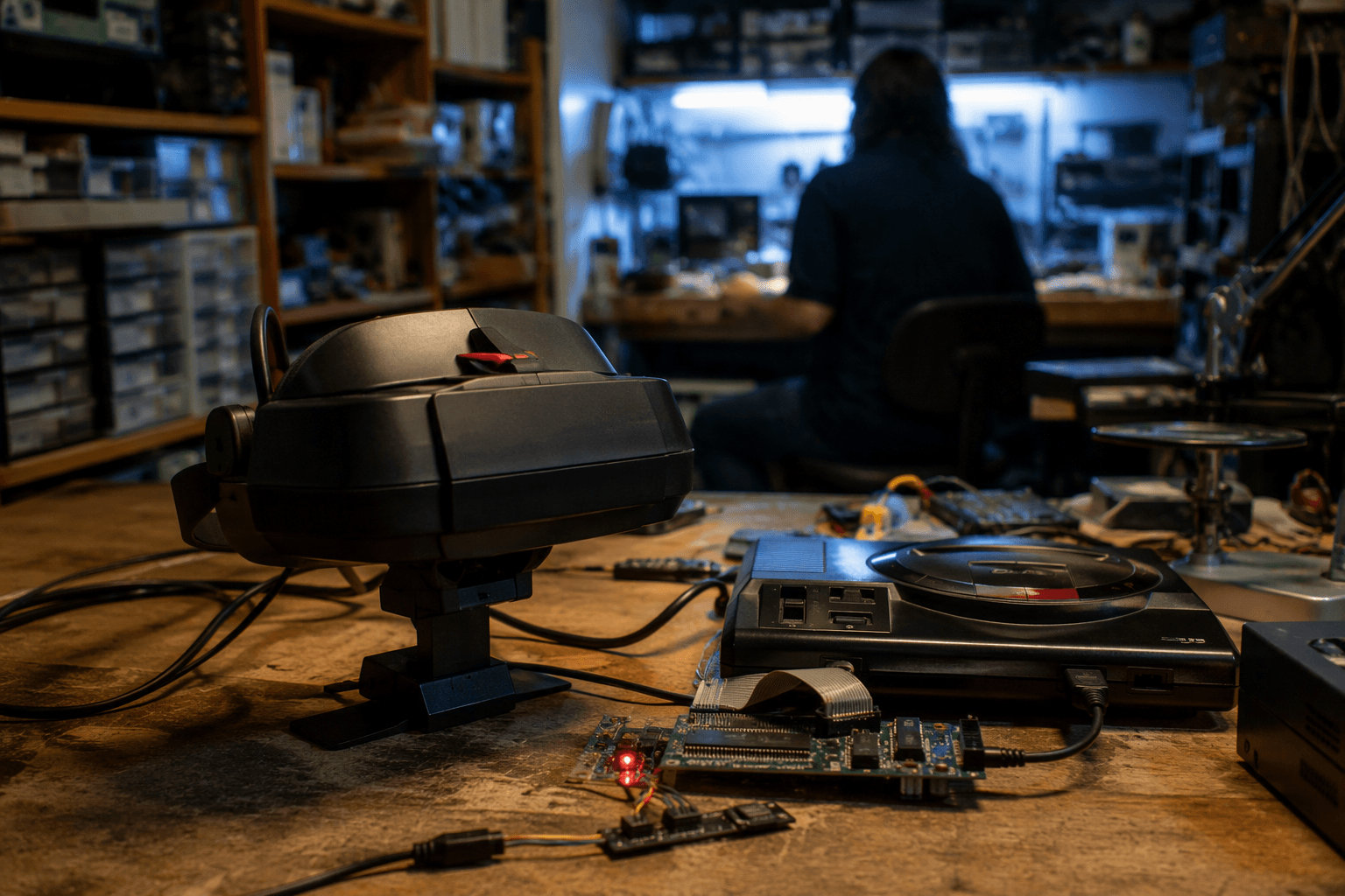 Sega VR revived through emulation of an unreleased Genesis accessory