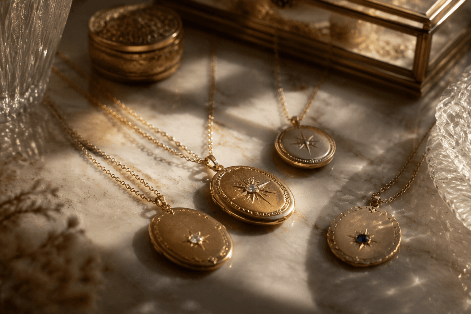 Medallion jewelry returns as a personalized heirloom statement