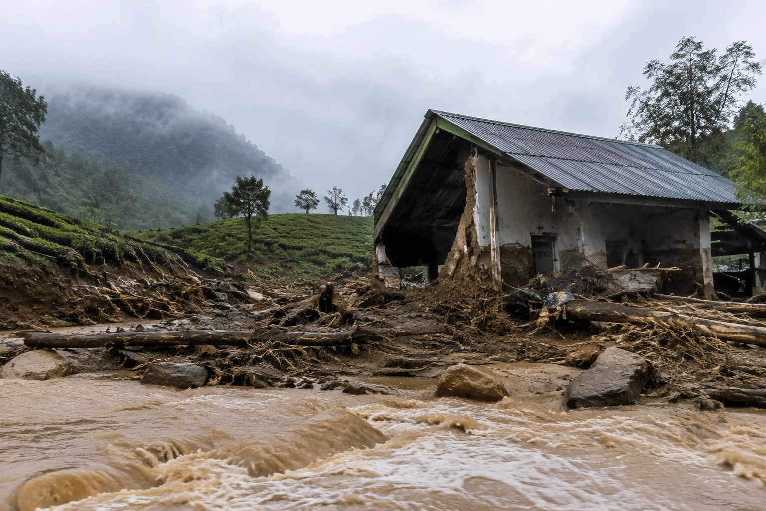 Floods and mudslides in Sri Lanka kill five people