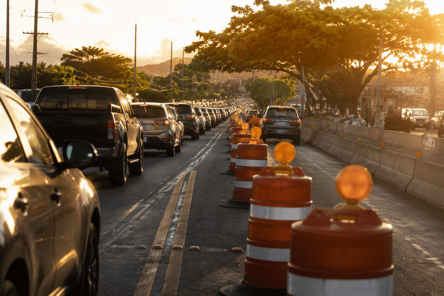 Haleko Road lane shifts in Līhue extended through Friday