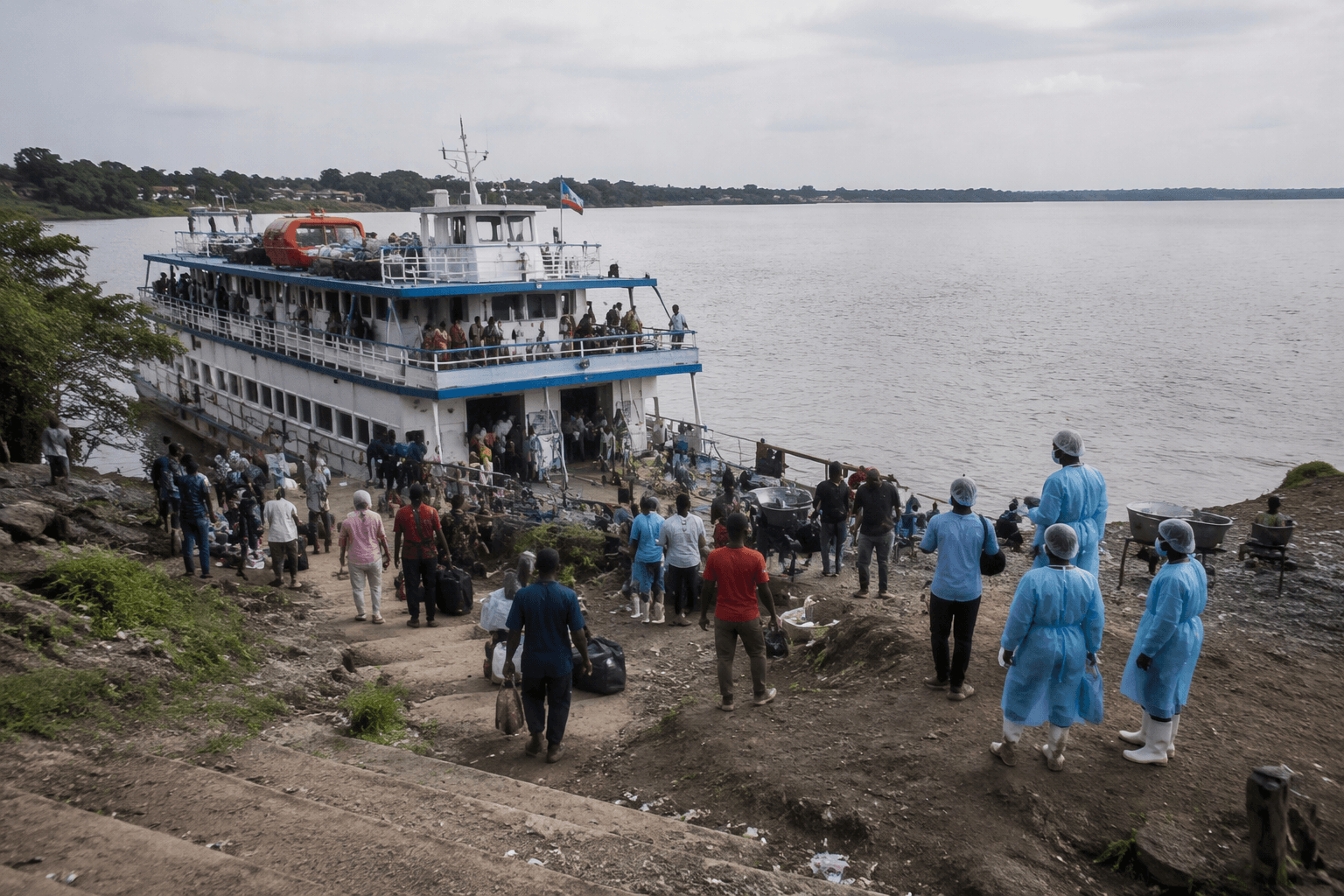 Congo clears quarantined river boat after Ebola scare near Kinshasa
