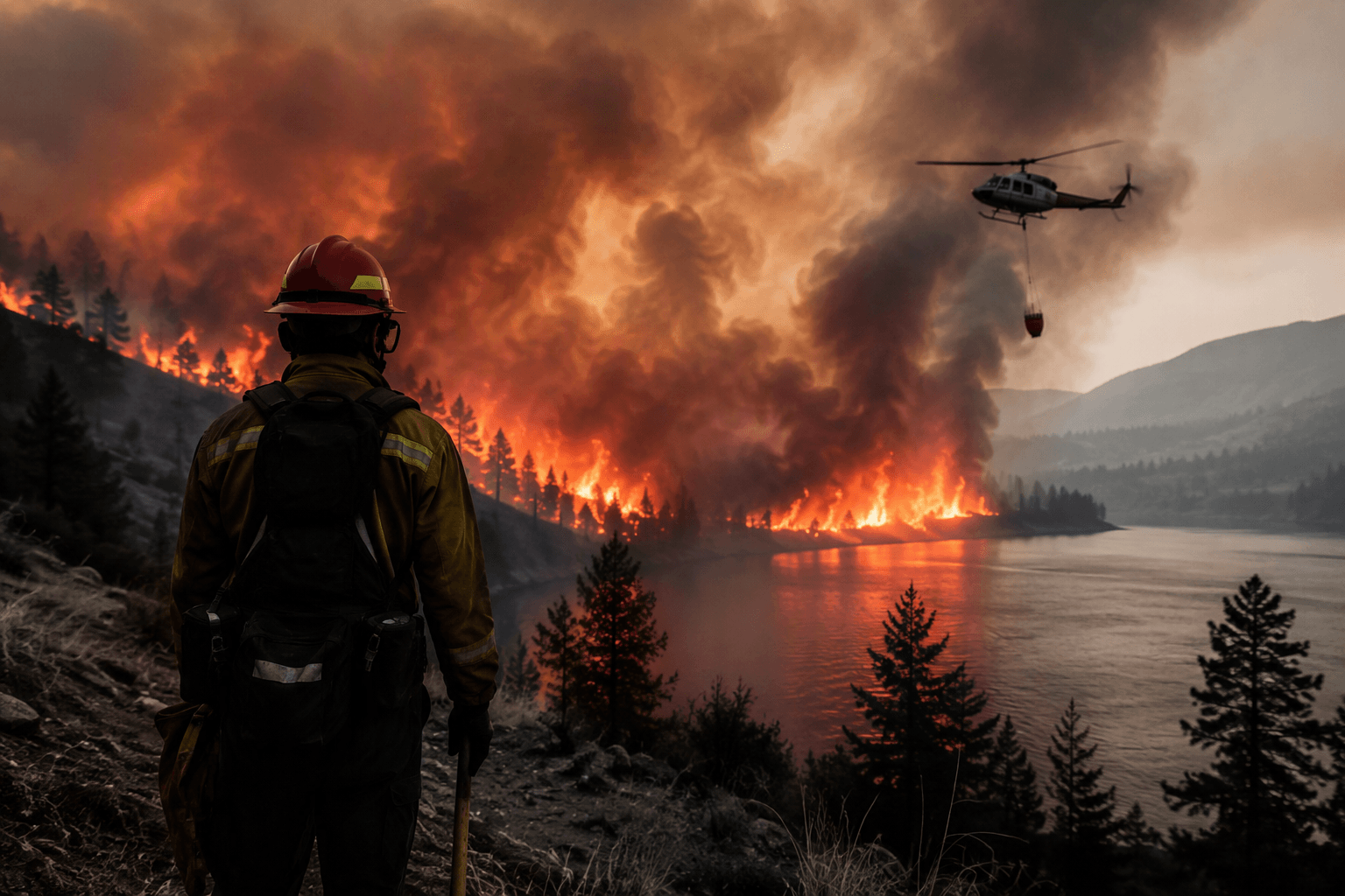 Nearly 100 wildfires strain U.S. crews as Canada fire danger spikes