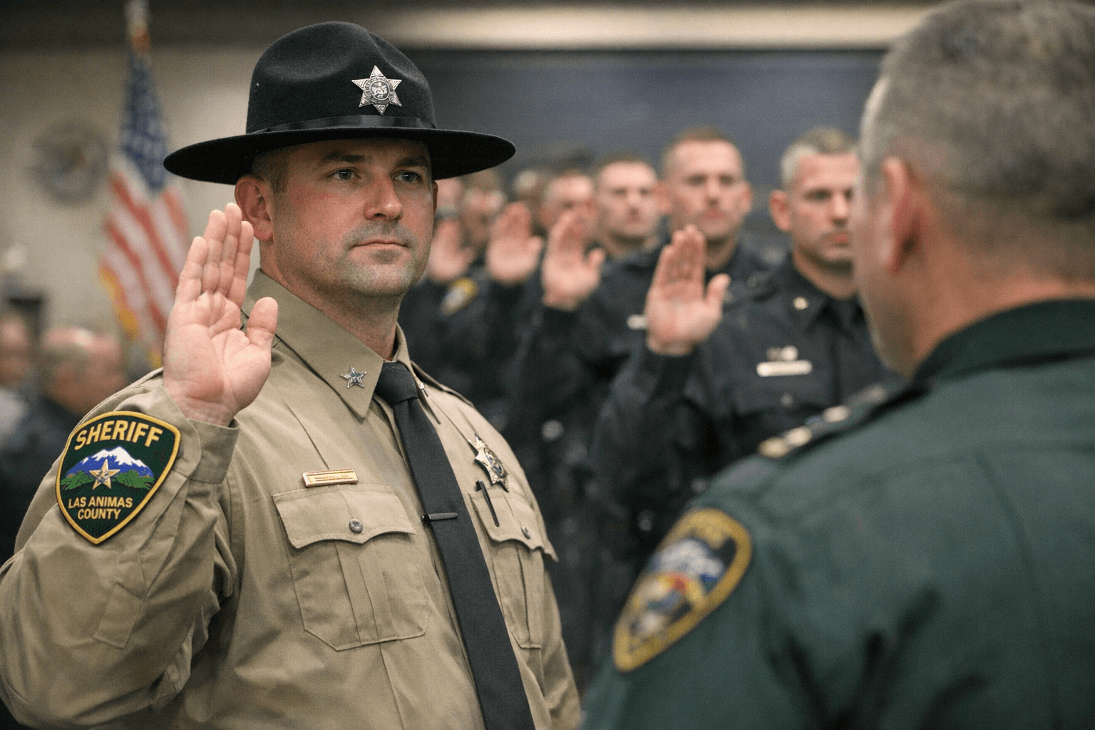 Thirty Seven Deputies Sworn In, One Assigned To Las Animas County
