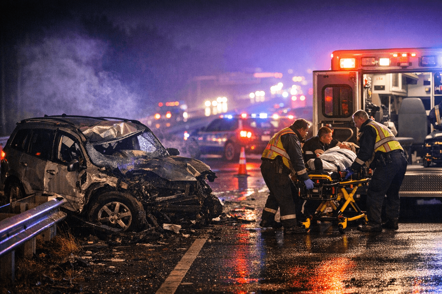 Christmas Eve crash on Interstate 40 sends one person to hospital