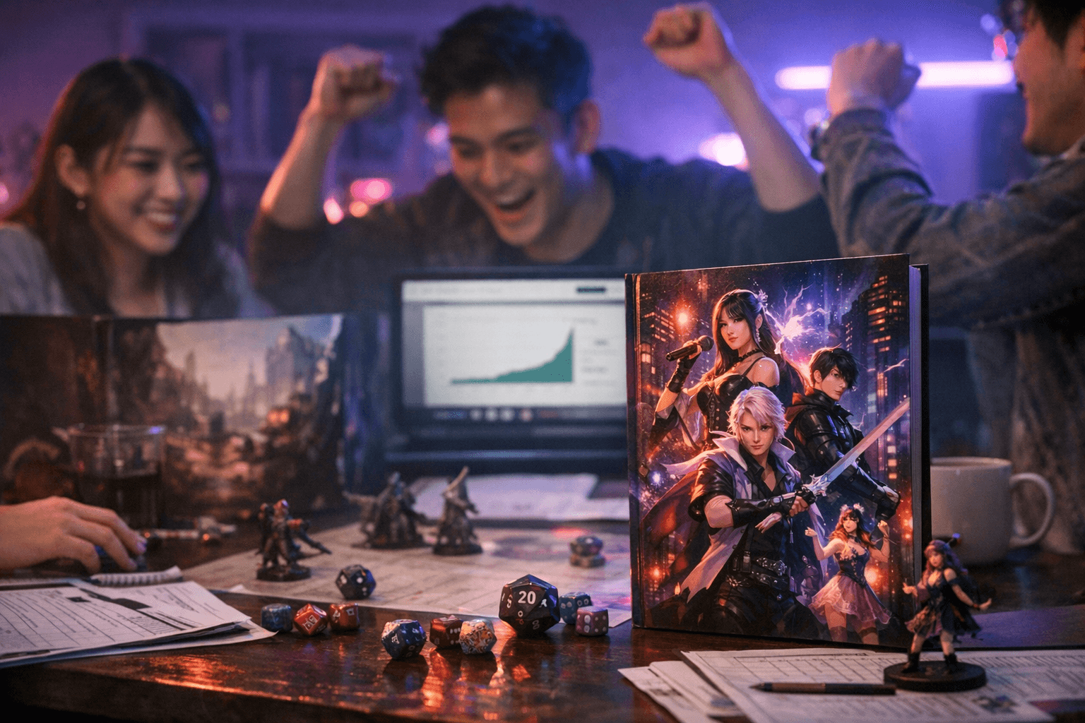 K-pop Inspired D&D Sourcebook Idols of the Neon Dark Smashes Kickstarter Goal in Minutes