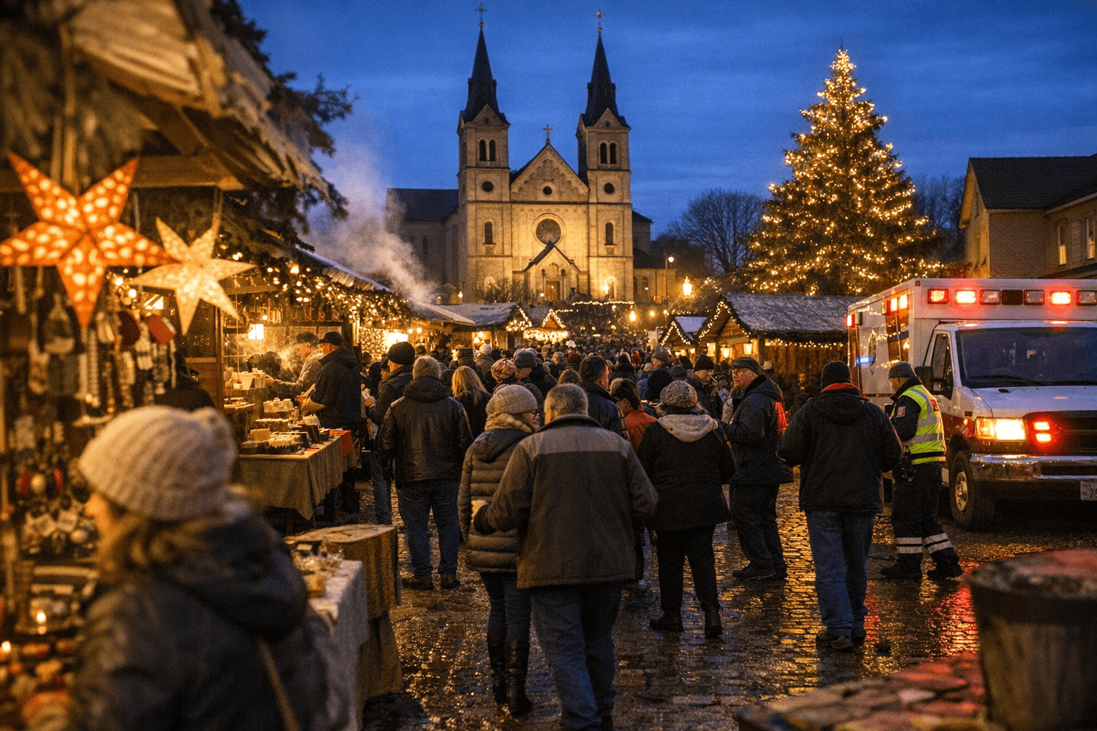 Ferdinand Christkindlmarkt Draws Crowds, Tests Local Services and Policy