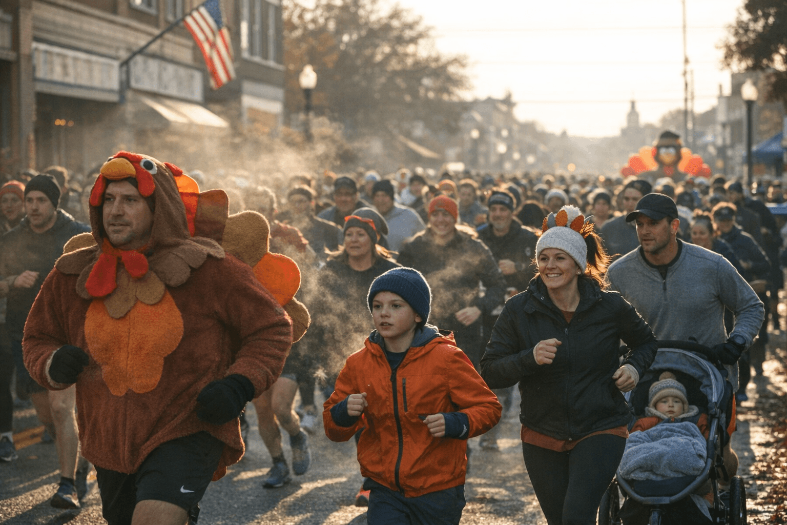 Sanford's 16th Annual Turkey Day 5K Draws Hundreds Thanksgiving Morning