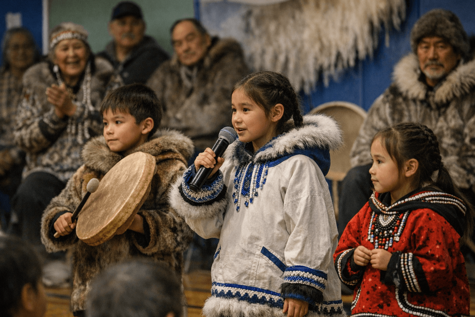 Nome Elementary Celebrates Inuit Day, Students Lead Cultural Program