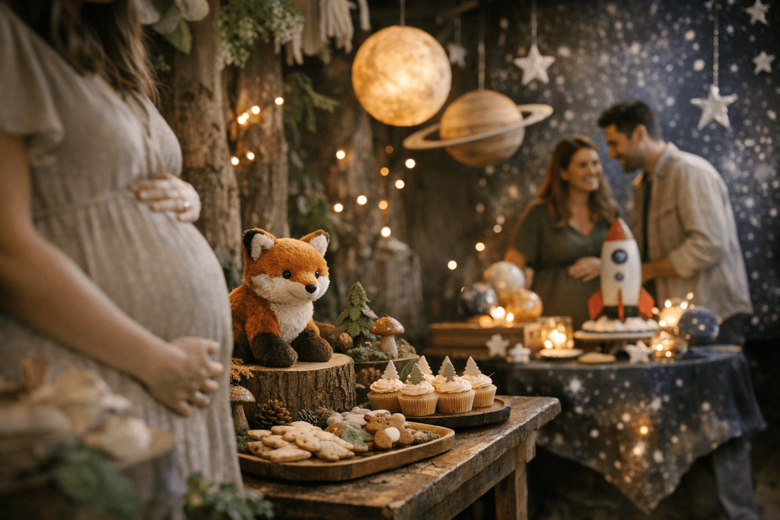 Gender Neutral Baby Shower Themes From Woodland to Outer Space Inspire Celebrations