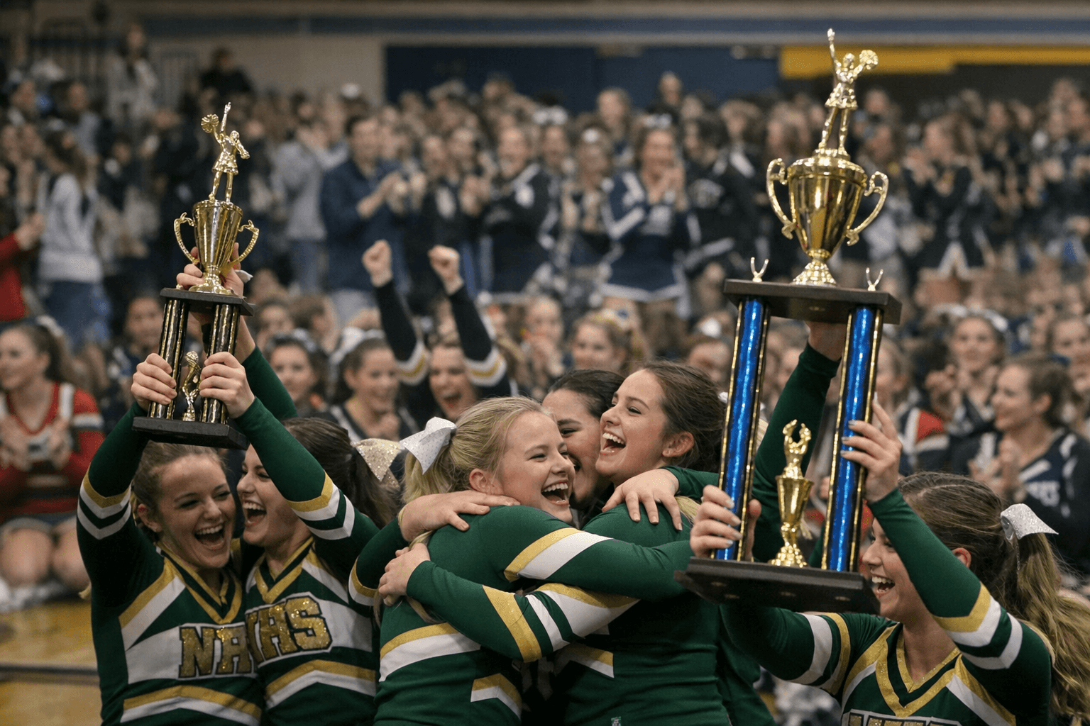 North Adams Cheer Squads Win Trophies, Showcase Teamwork at SHL