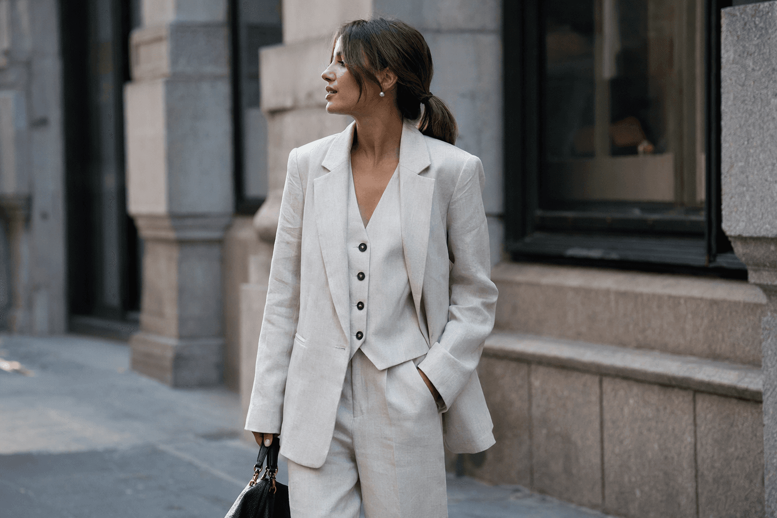 How petites can style blazers, from hem placement to vertical lines