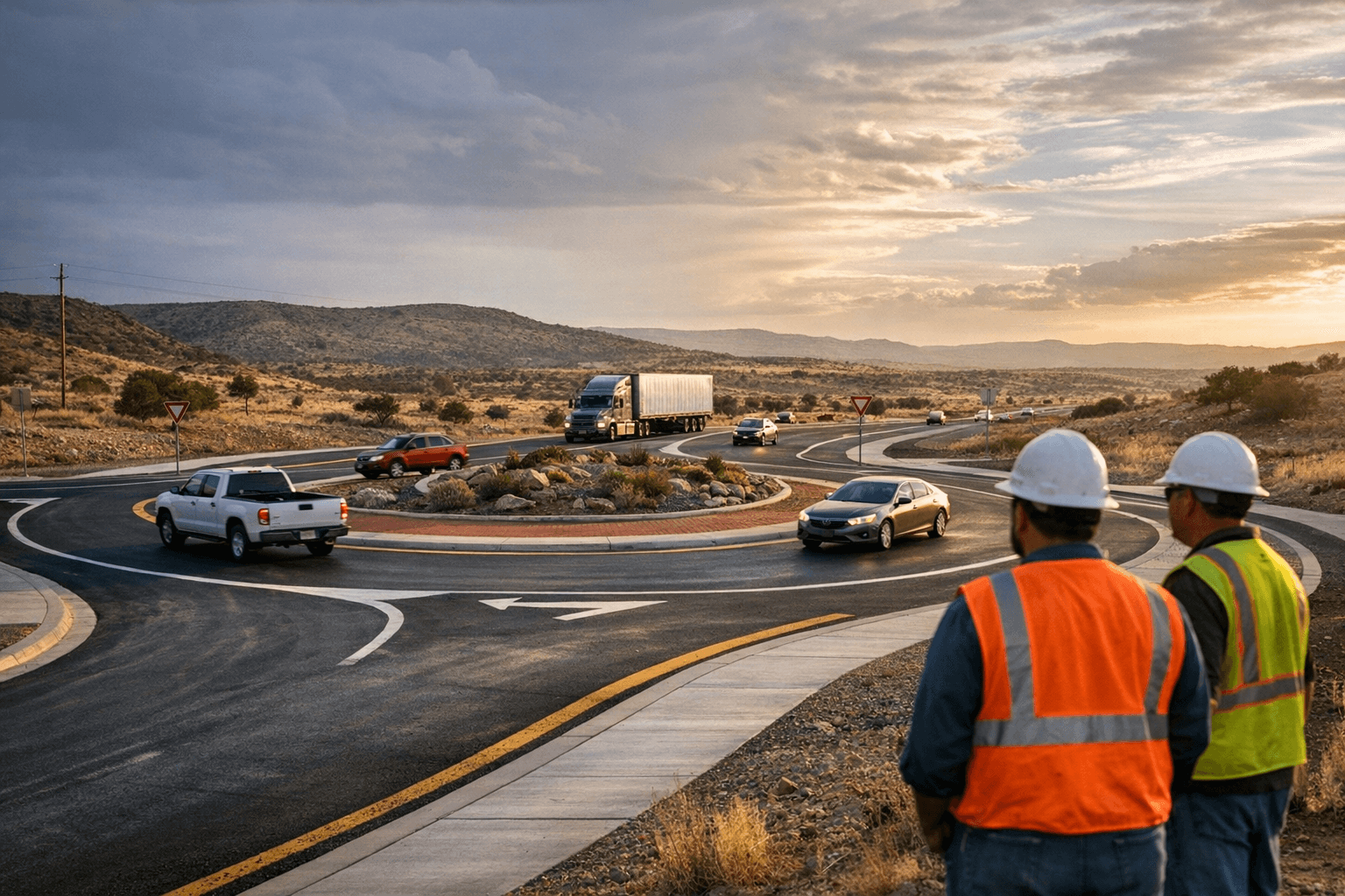 New US 191 Roundabout Completed Near Apache County Improves Safety