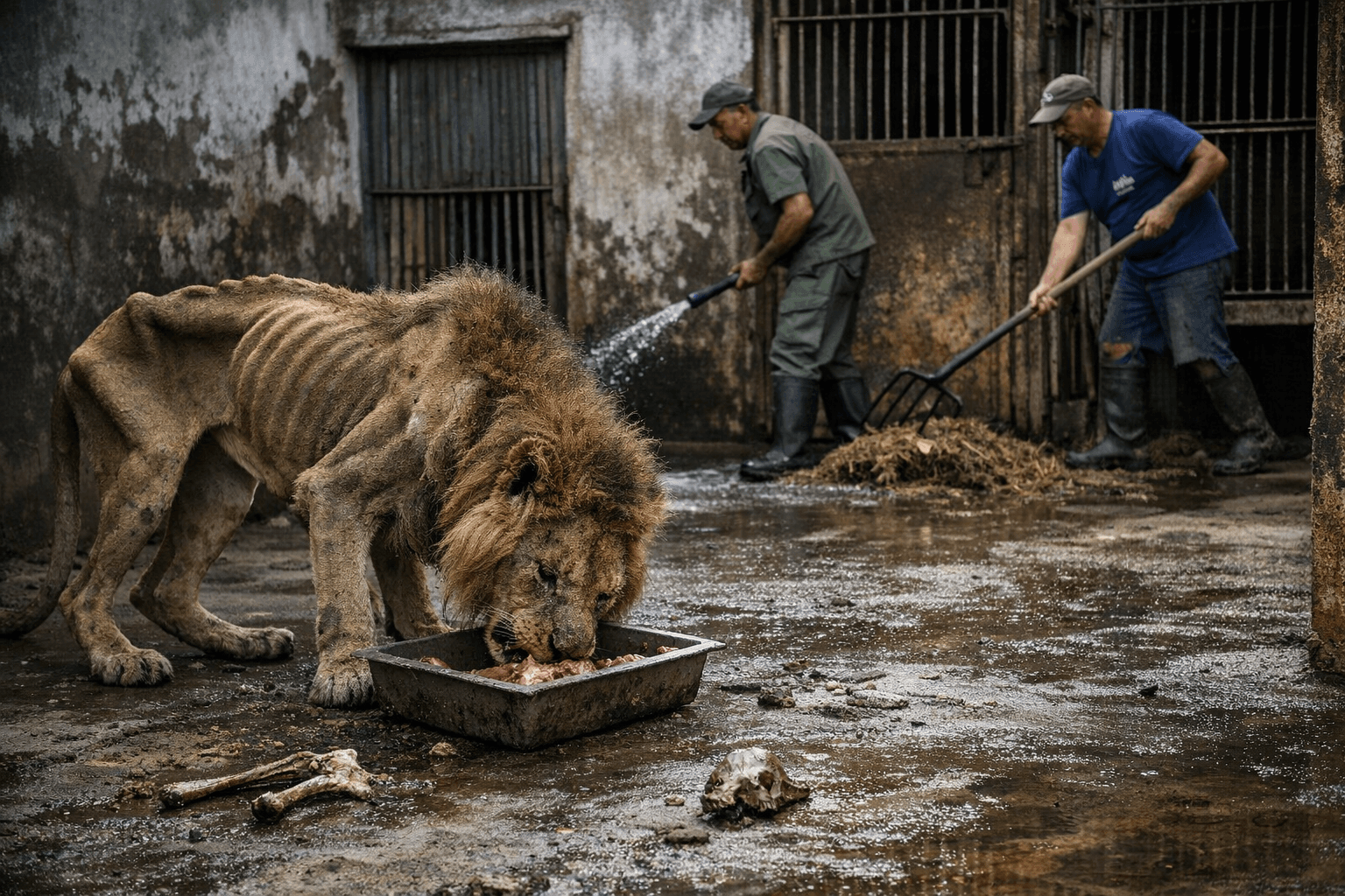 Starving Lions at Camagüey Zoo Spark Outrage, Prompt Rushed Cleanup