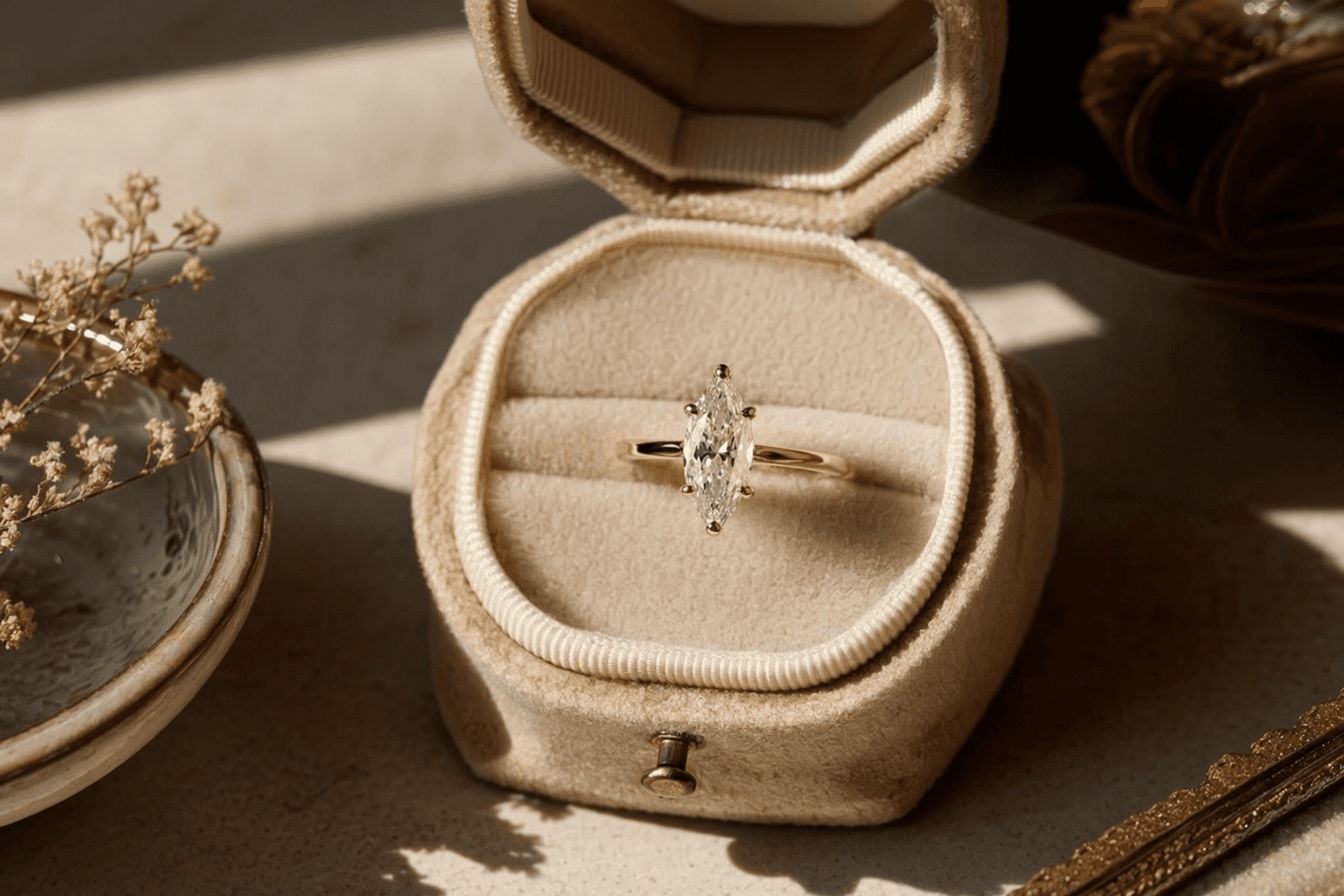 Marquise engagement rings return, vintage shape gains modern appeal