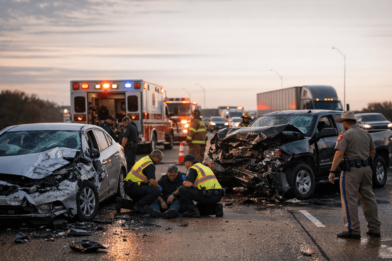 Two Vehicle Crash on Interstate 30 Near Royse City Causes Lane Closures