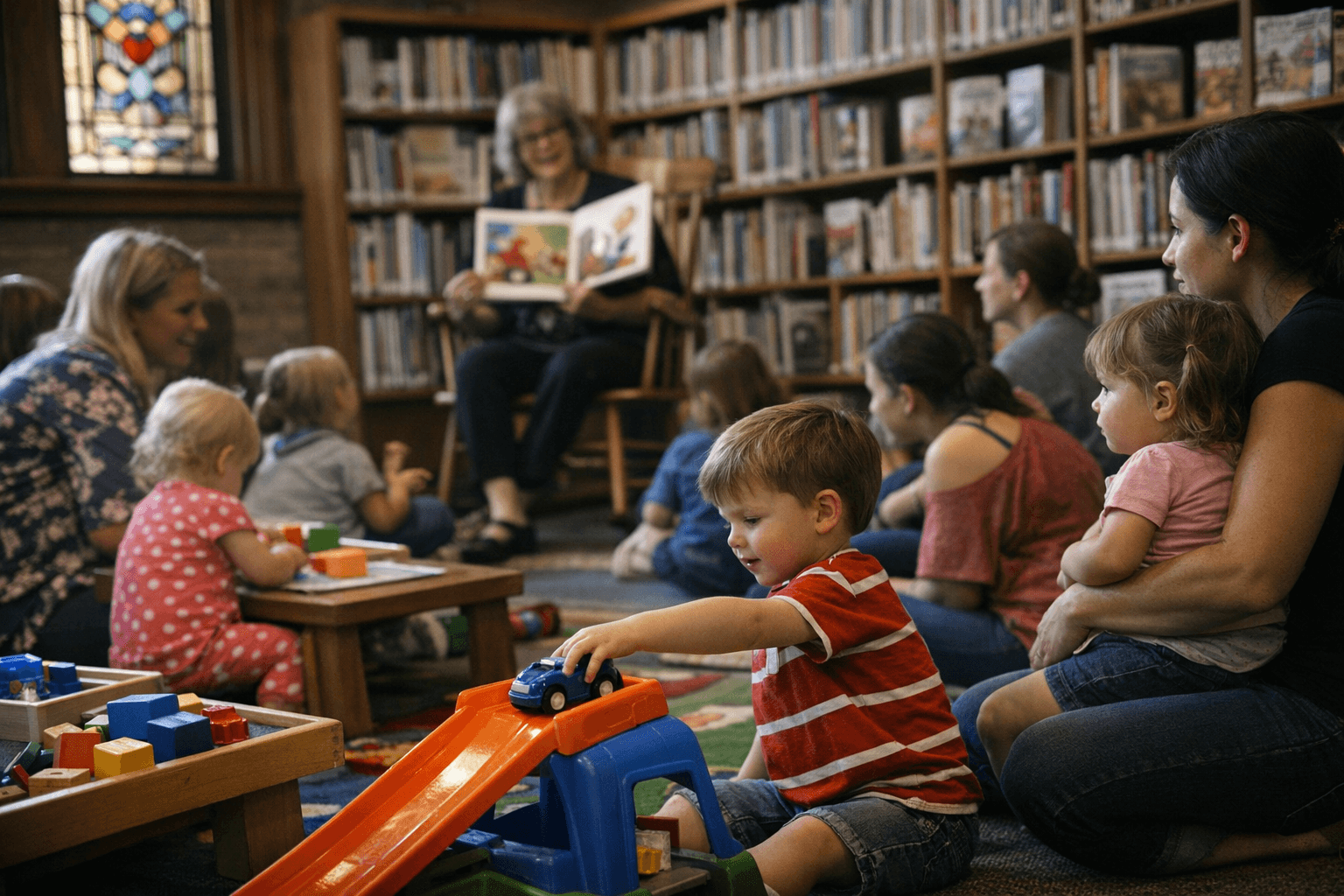 Alfred Dickey Library Adds Weekly Toddler Playtime, Continues Storytime Sessions