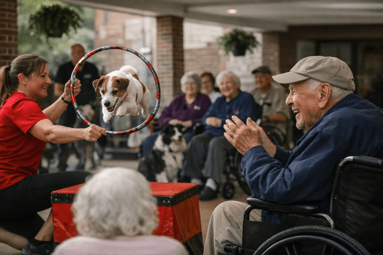 Prancing Paws delights Legends Park residents with dog performance visit